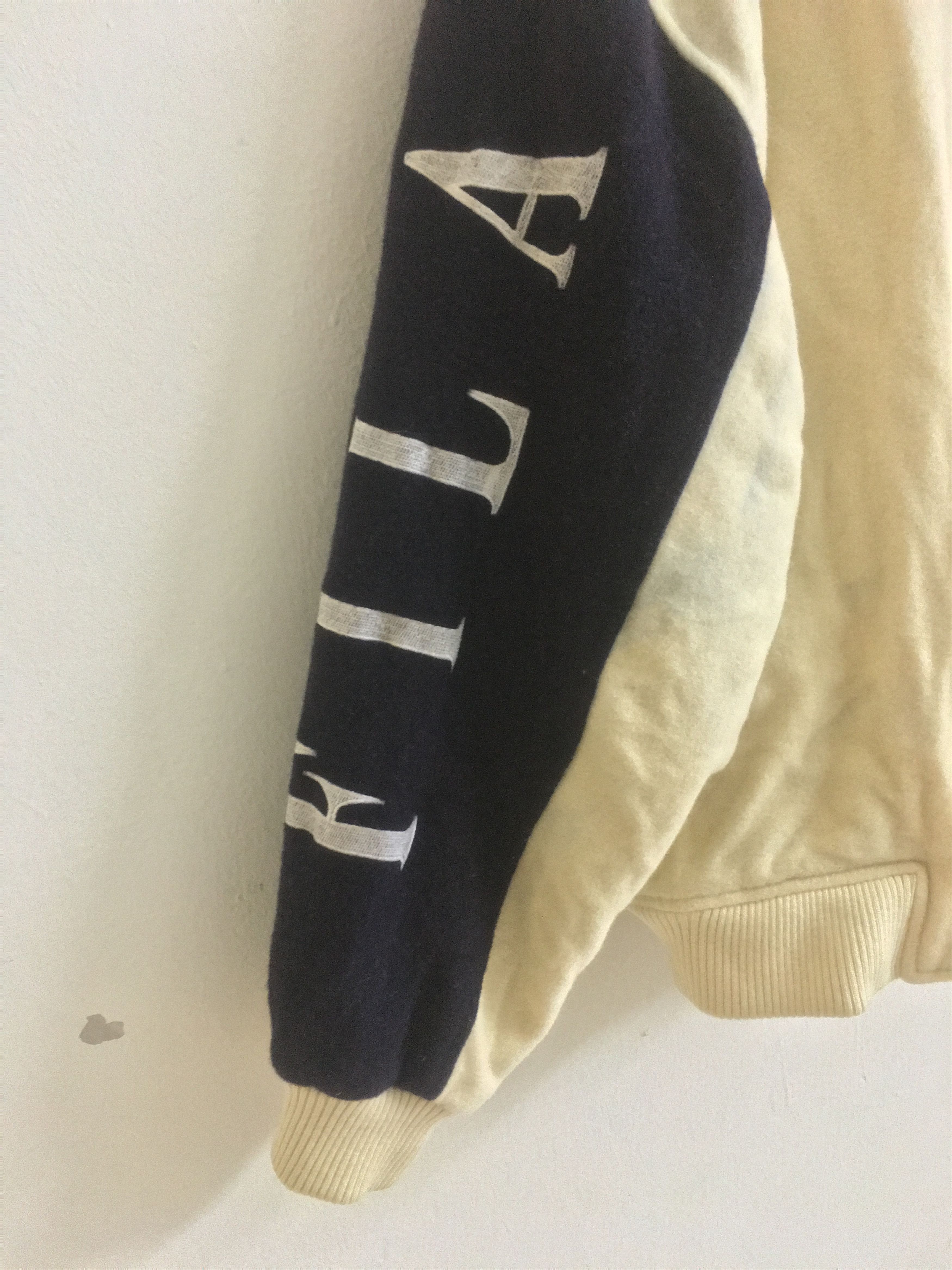 Fila × Vintage Vintage 90s Fila Biela Italia Zipper varsity Jacket Size US L / EU 52-54 / 3 - 4 Thumbnail