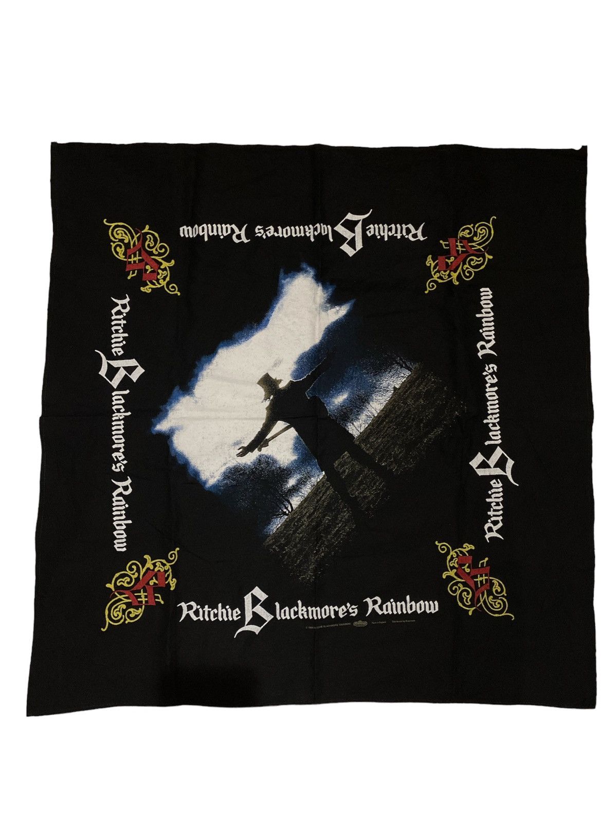 Deadstock 90’s Ritchie Blackmore’s Rainbow Handkerchief