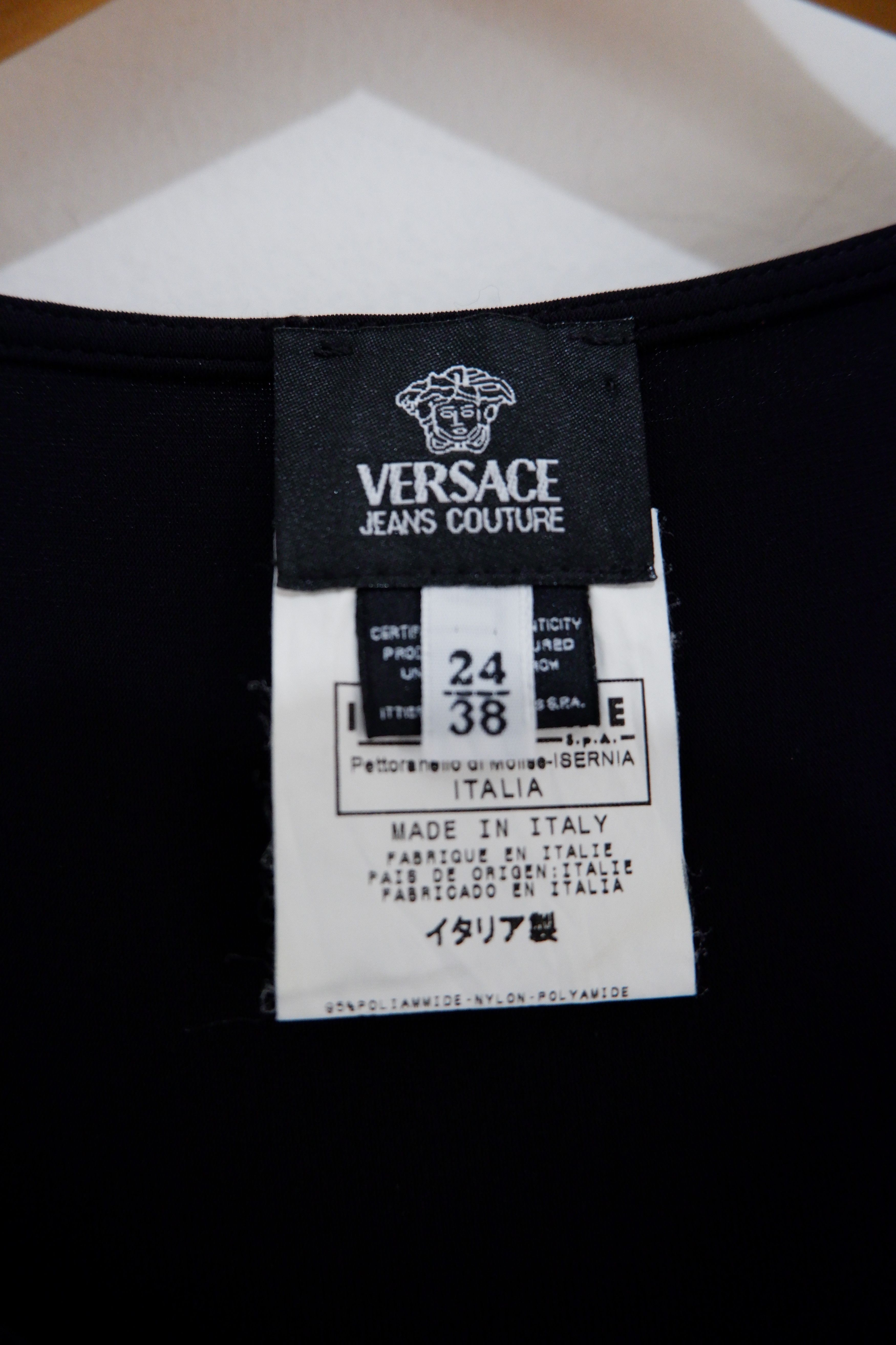 Designer × Versace × Versace Jeans Couture Versace Jeans Couture Silk Mid Dress Size M / US 6-8 / IT 42-44 - 5 Thumbnail