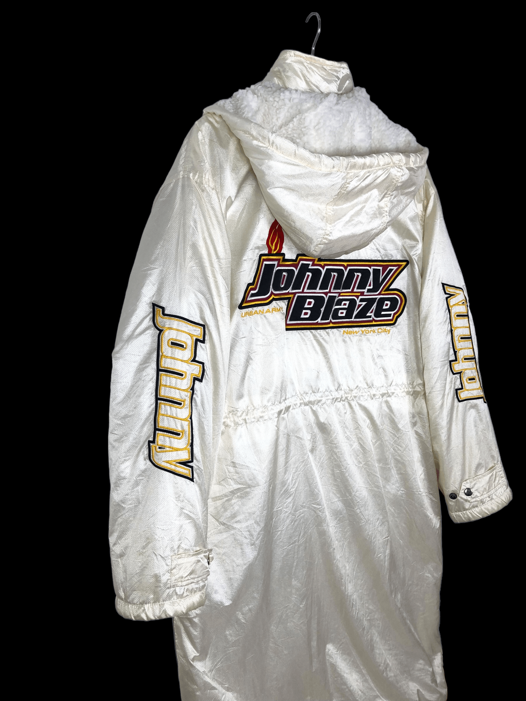 Vintage RARE🔥VINTAGE 90’S JOHNNY BLAZE LONG JACKET SHERPA LINED Size US XL / EU 56 / 4 - 3 Thumbnail