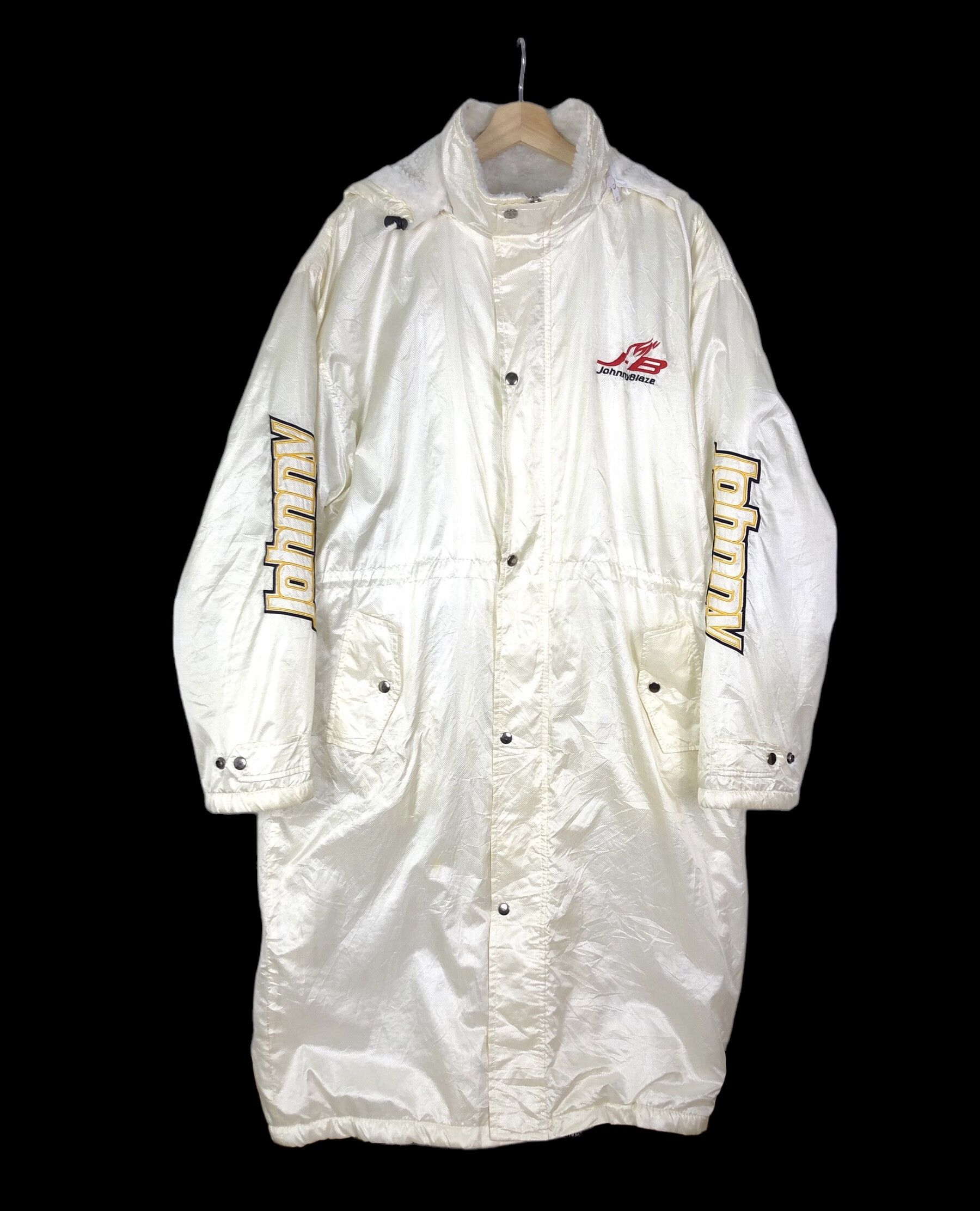 Vintage RARE🔥VINTAGE 90’S JOHNNY BLAZE LONG JACKET SHERPA LINED Size US XL / EU 56 / 4 - 2 Thumbnail