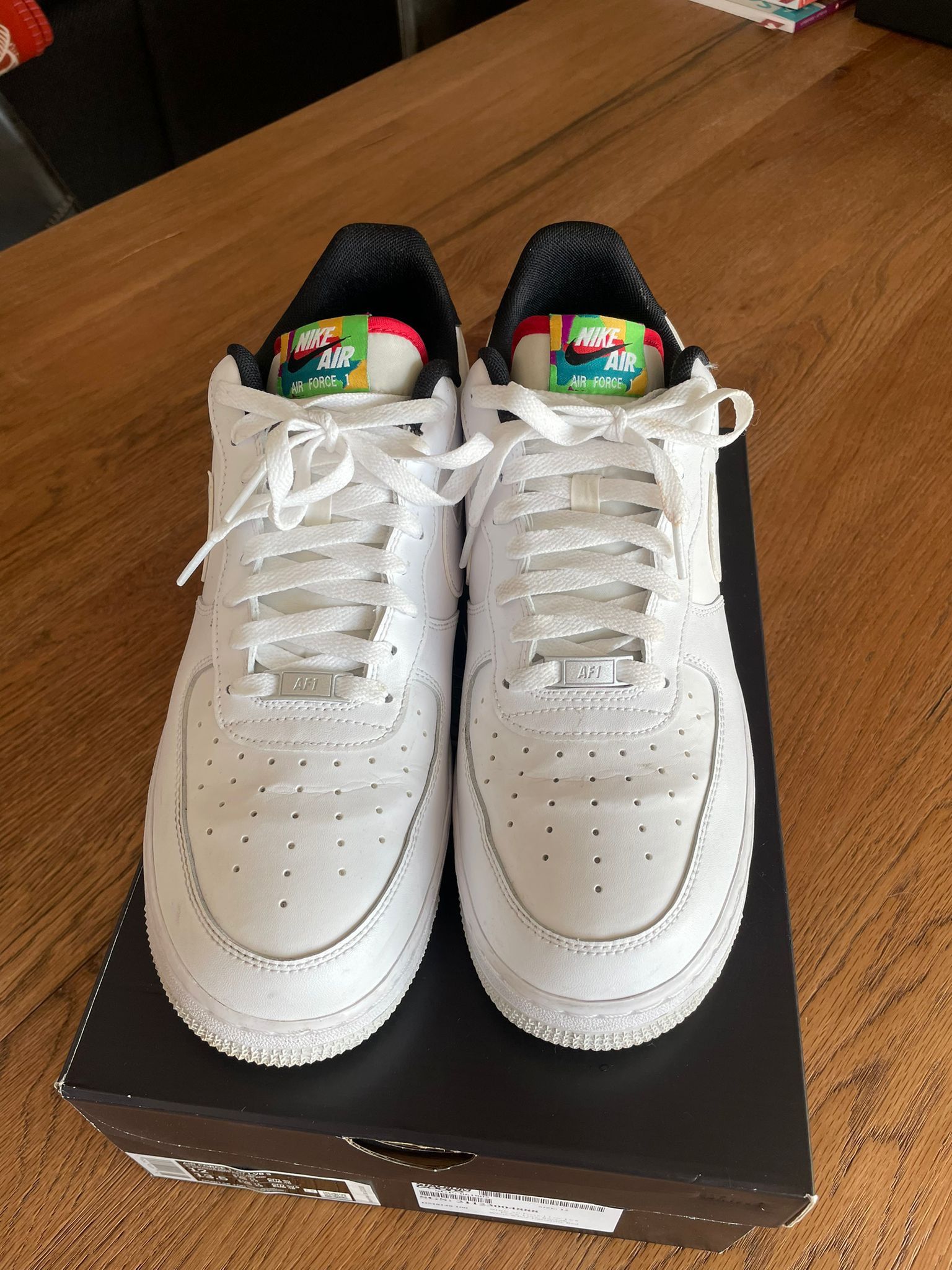 Nike AirForce 1 Low LV8 Peace, Love, Swoosh Size US 12 / EU 45 - 2 Thumbnail