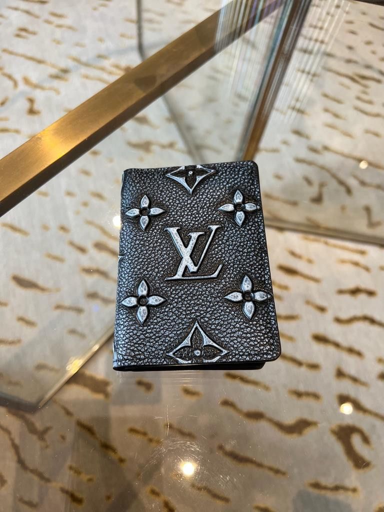 Louis Vuitton Pocket Organiser Wallet Card Holder Faded Charcoal