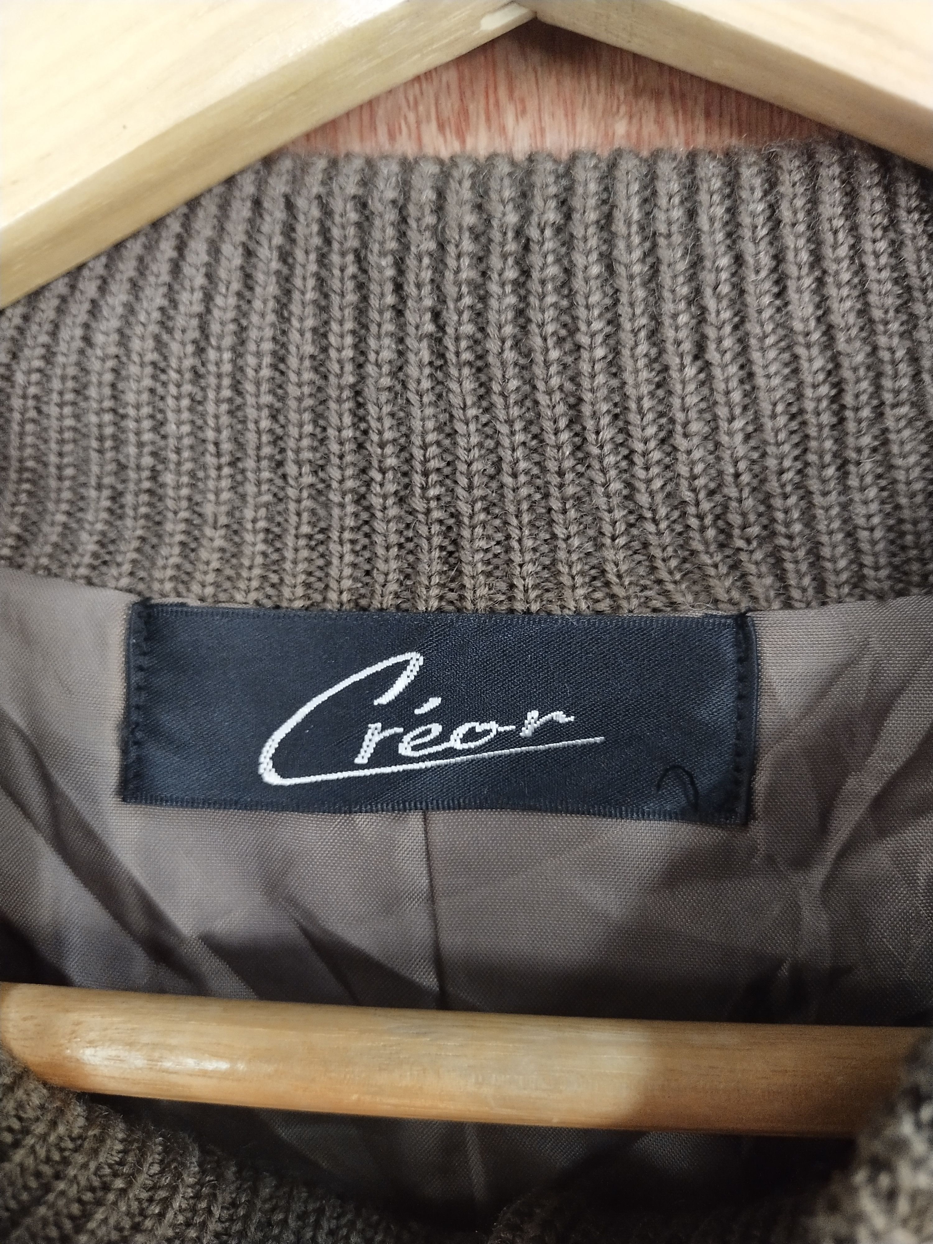 Japanese Brand × Vintage Creor brown knitwear art vintage cardigan #S165 Size US M / EU 48-50 / 2 - 6 Thumbnail