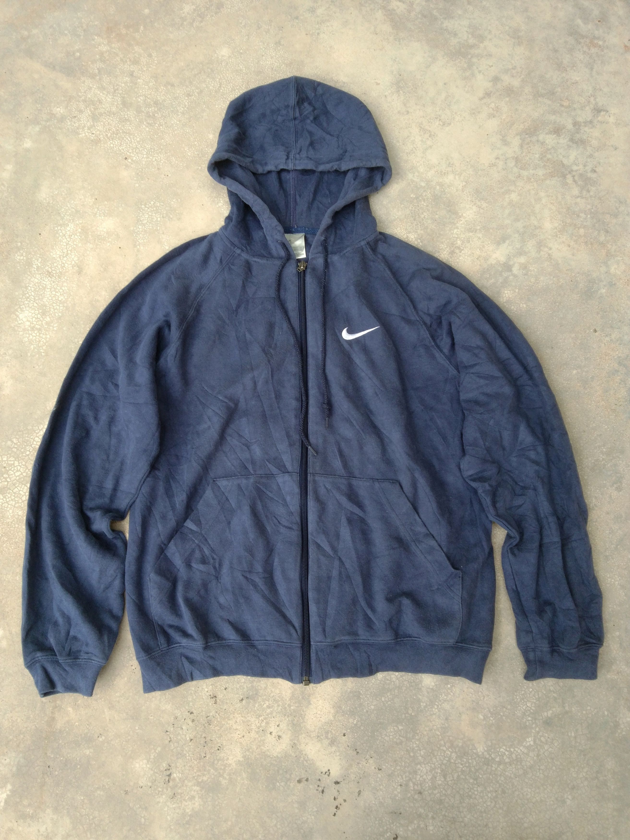 Nike Vintage Y2k Nike Hoodie Zip Up Swoosh Logo Embroidered Size US M / EU 48-50 / 2 - 1 Thumbnail