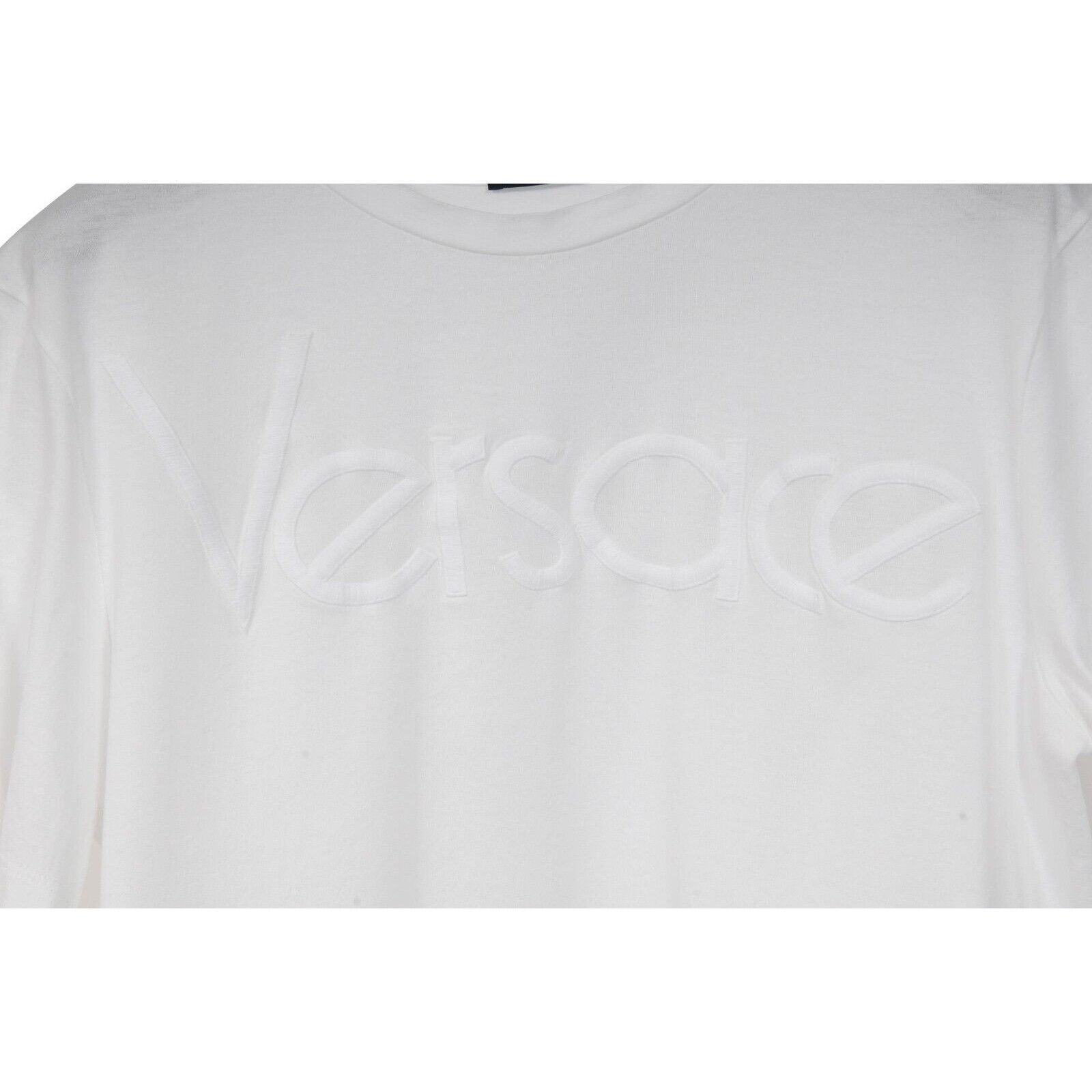Versace Embroidered Logo Short Sleeve T Shirt Top Size S / US 4 / IT 40 - 3 Thumbnail