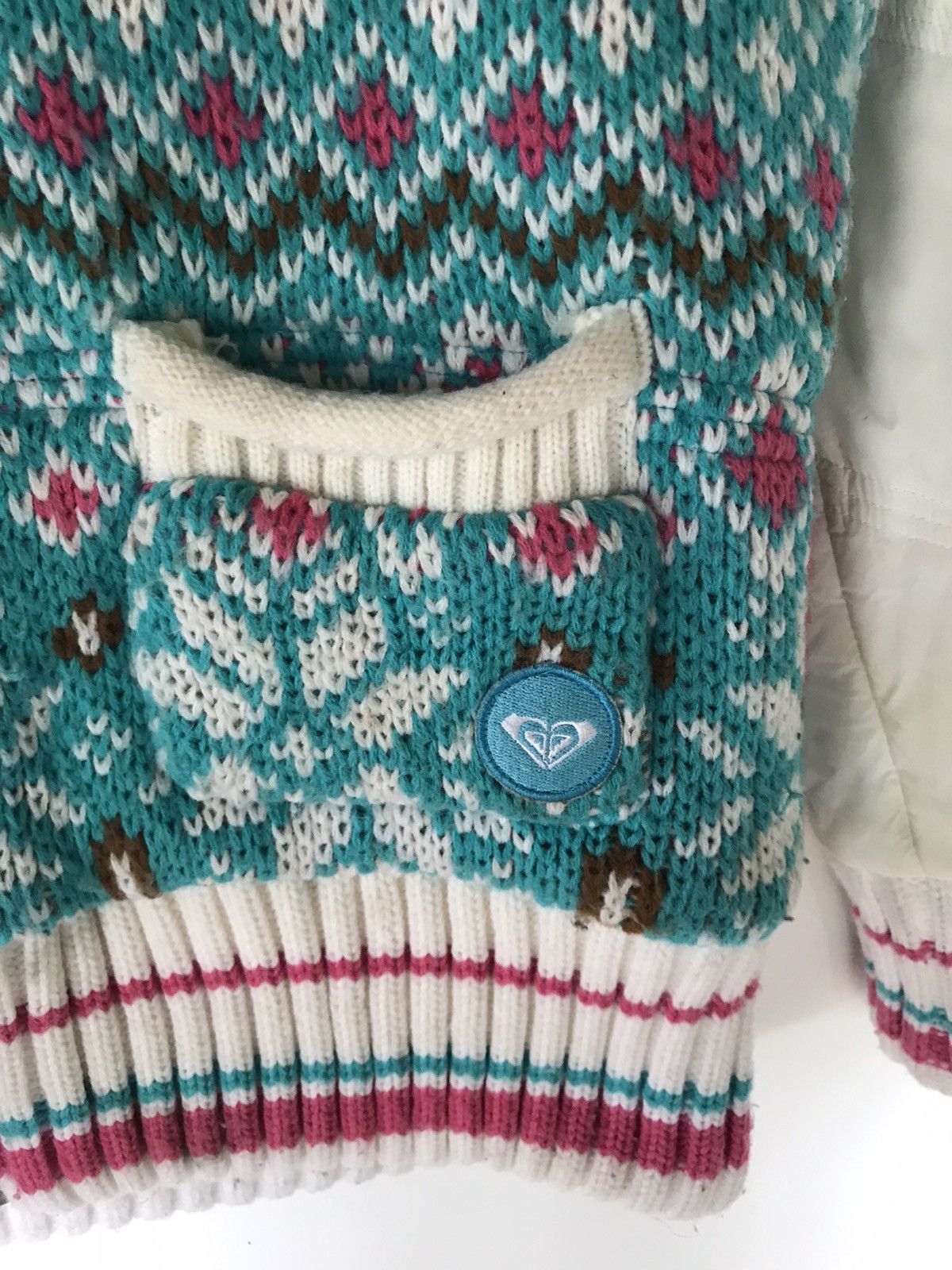 If Six Was Nine Roxy Fair Isle Nordic Knit Faux Fur Hooded Zip-Up Jacket Size US S / EU 44-46 / 1 - 8 Thumbnail