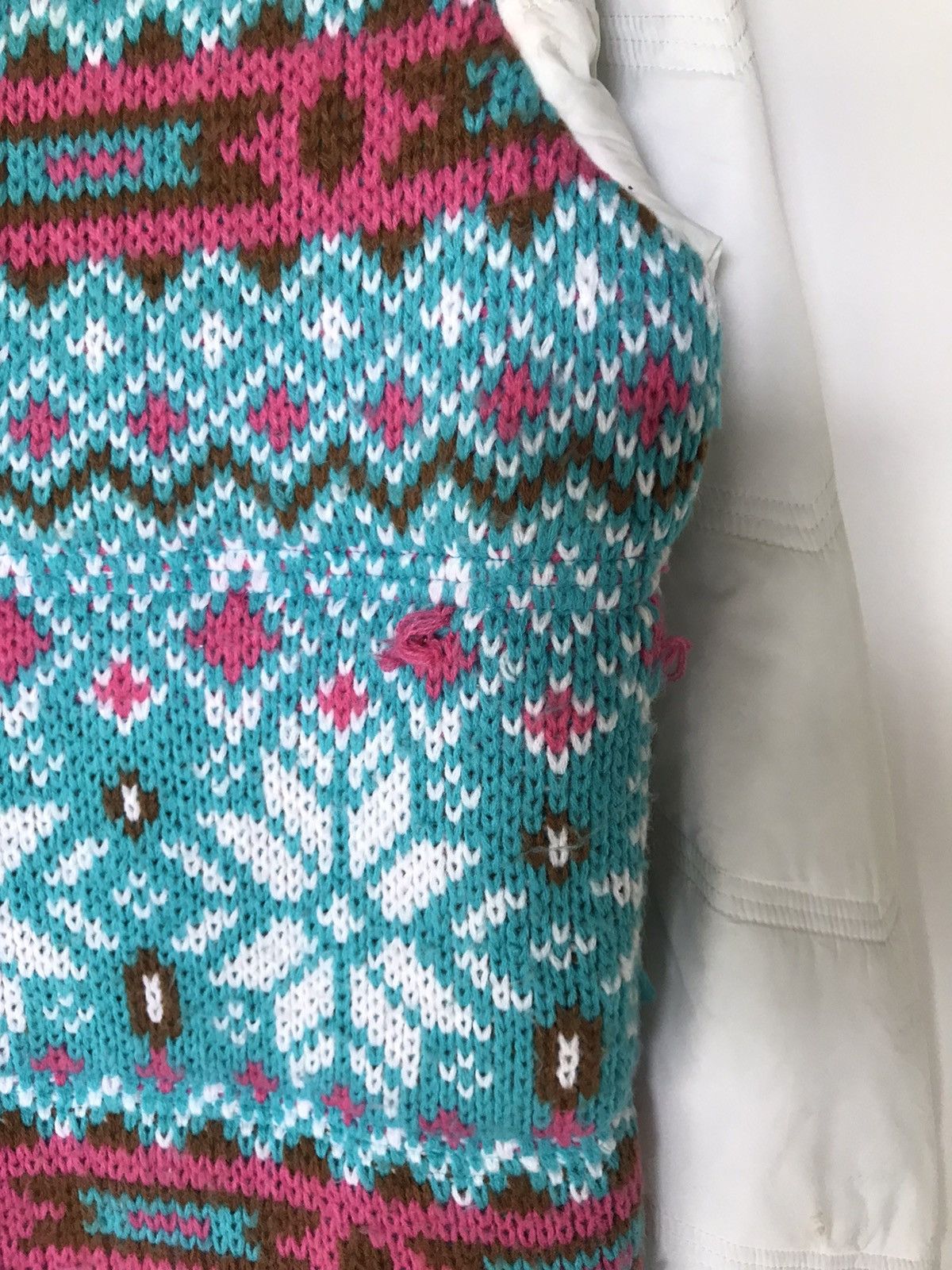 If Six Was Nine Roxy Fair Isle Nordic Knit Faux Fur Hooded Zip-Up Jacket Size US S / EU 44-46 / 1 - 10 Thumbnail