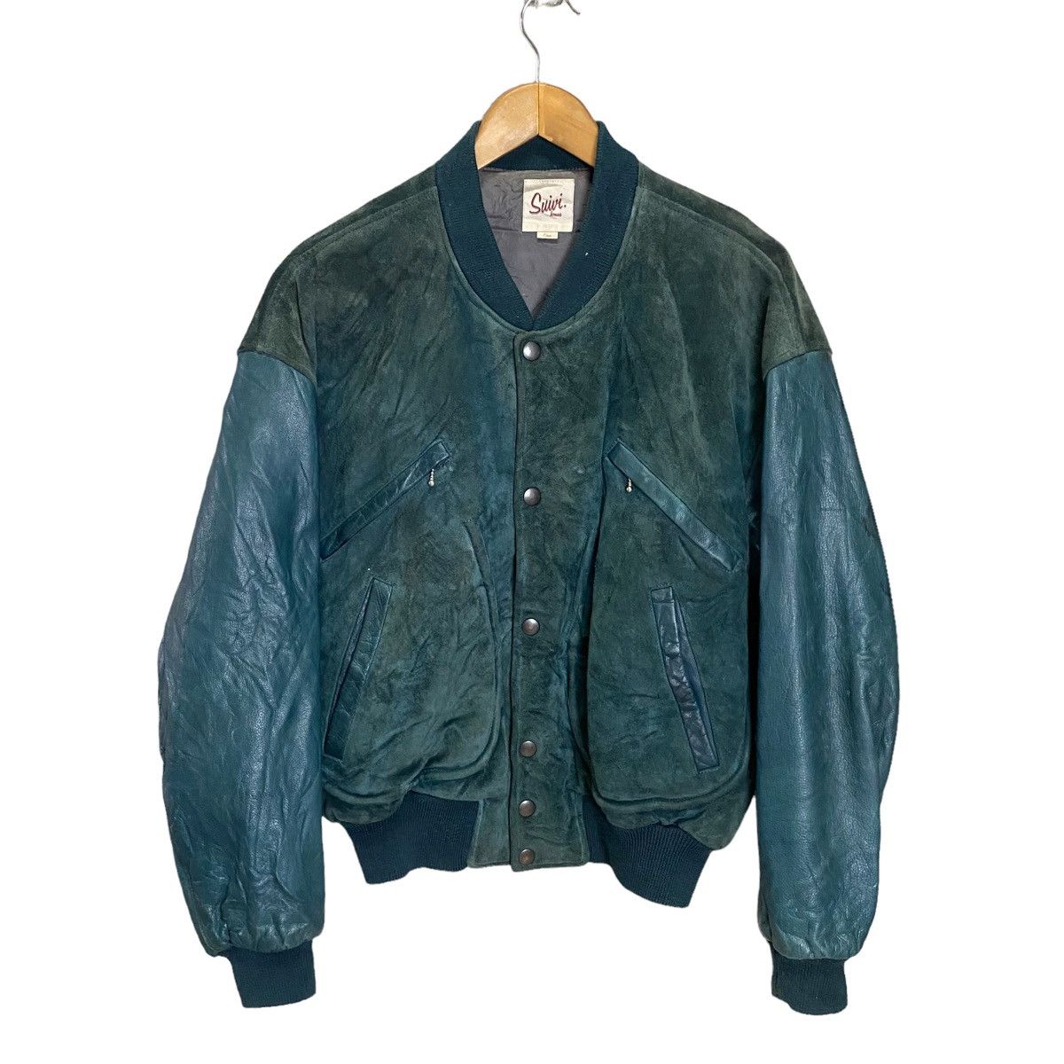 Vintage Suivi Homme vintage Varsity leather jacket | Grailed