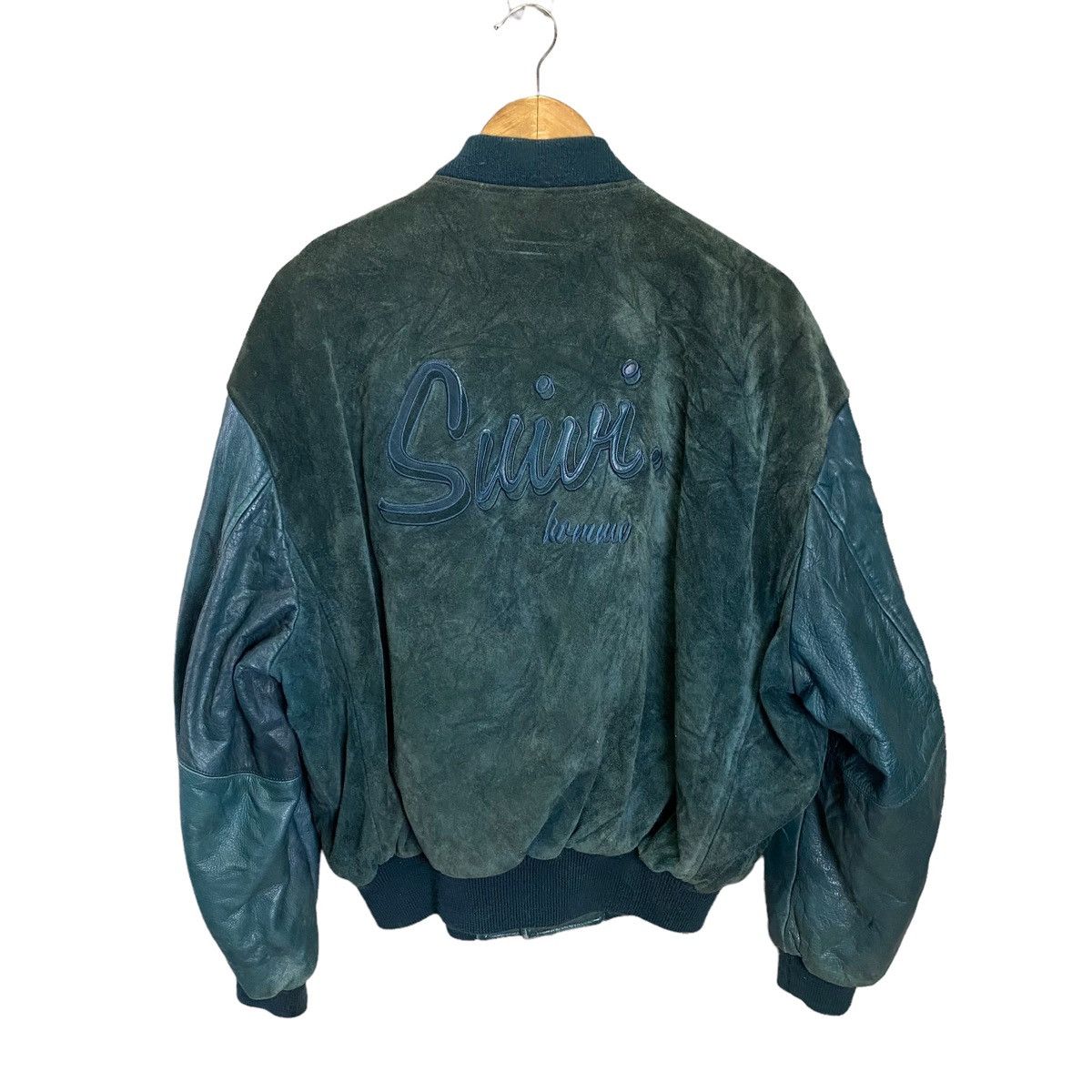 Vintage Suivi Homme vintage Varsity leather jacket | Grailed