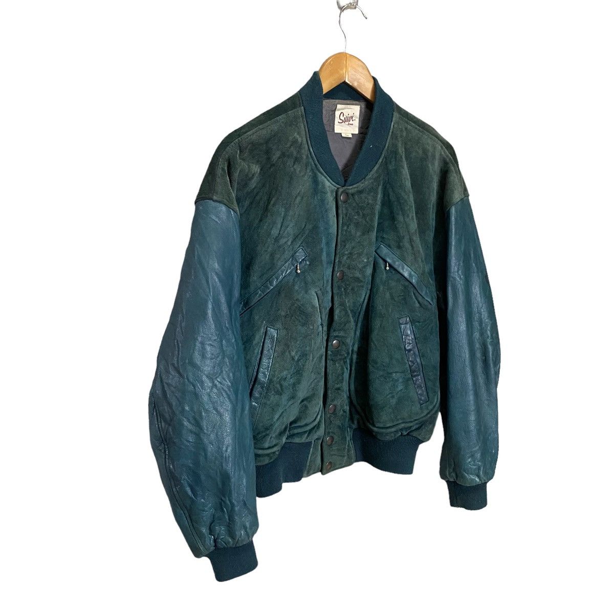 Vintage Suivi Homme vintage Varsity leather jacket Size US M / EU 48-50 / 2 - 3 Thumbnail