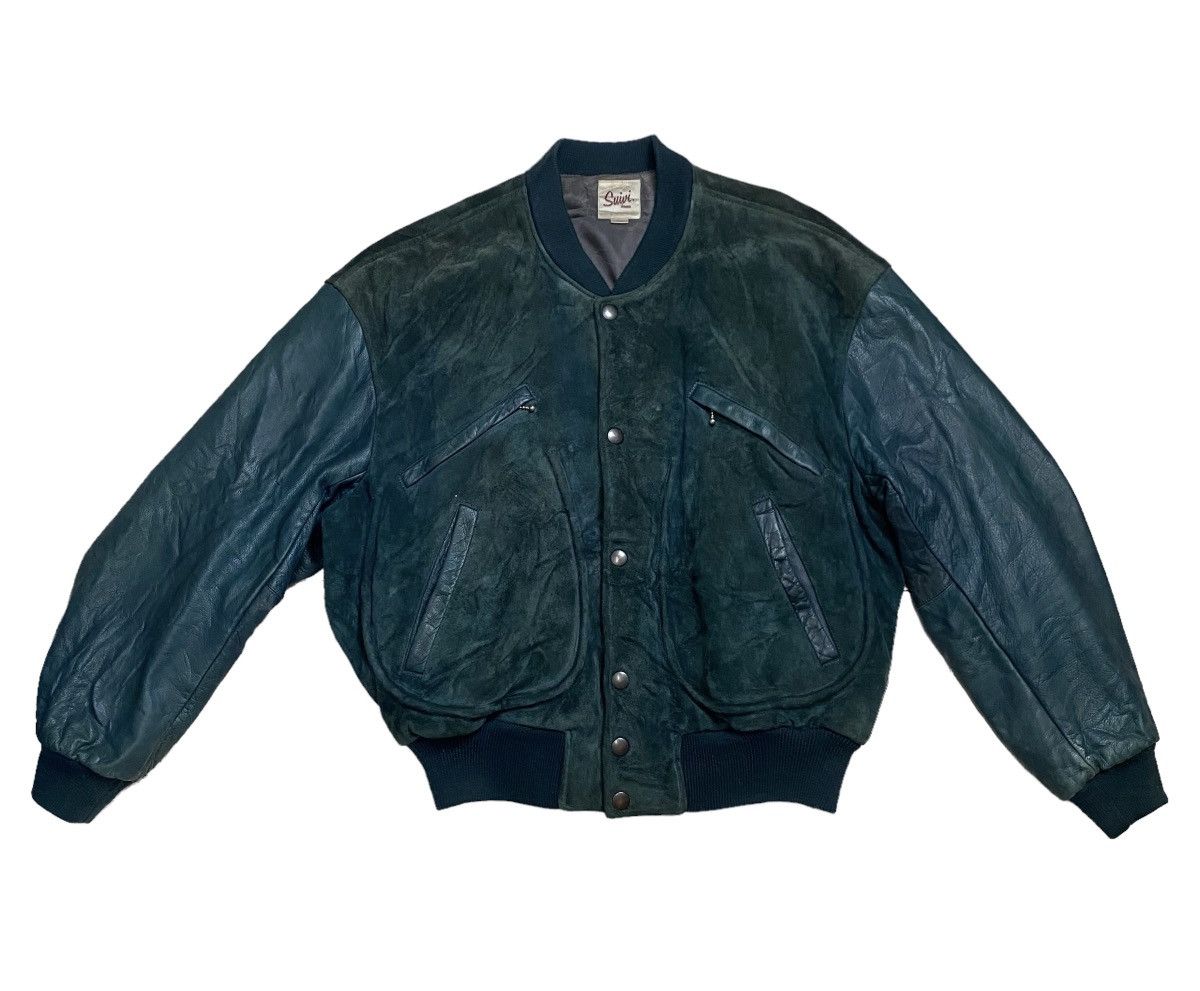Vintage Suivi Homme vintage Varsity leather jacket Size US M / EU 48-50 / 2 - 5 Thumbnail