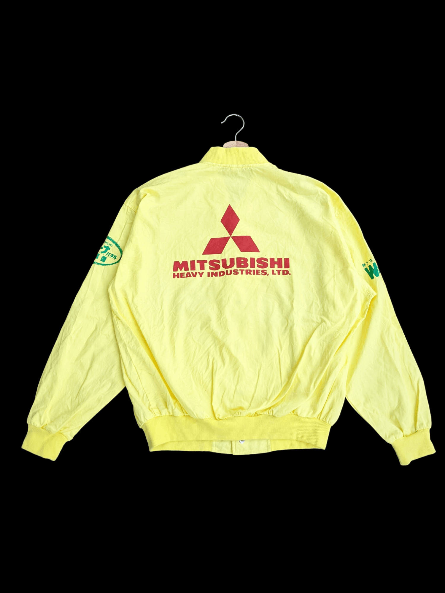 image of Gear For Sports x Racing Vintage Mitsubishi Racing Bomber Jacket in Yellow, Men's (Size Large)