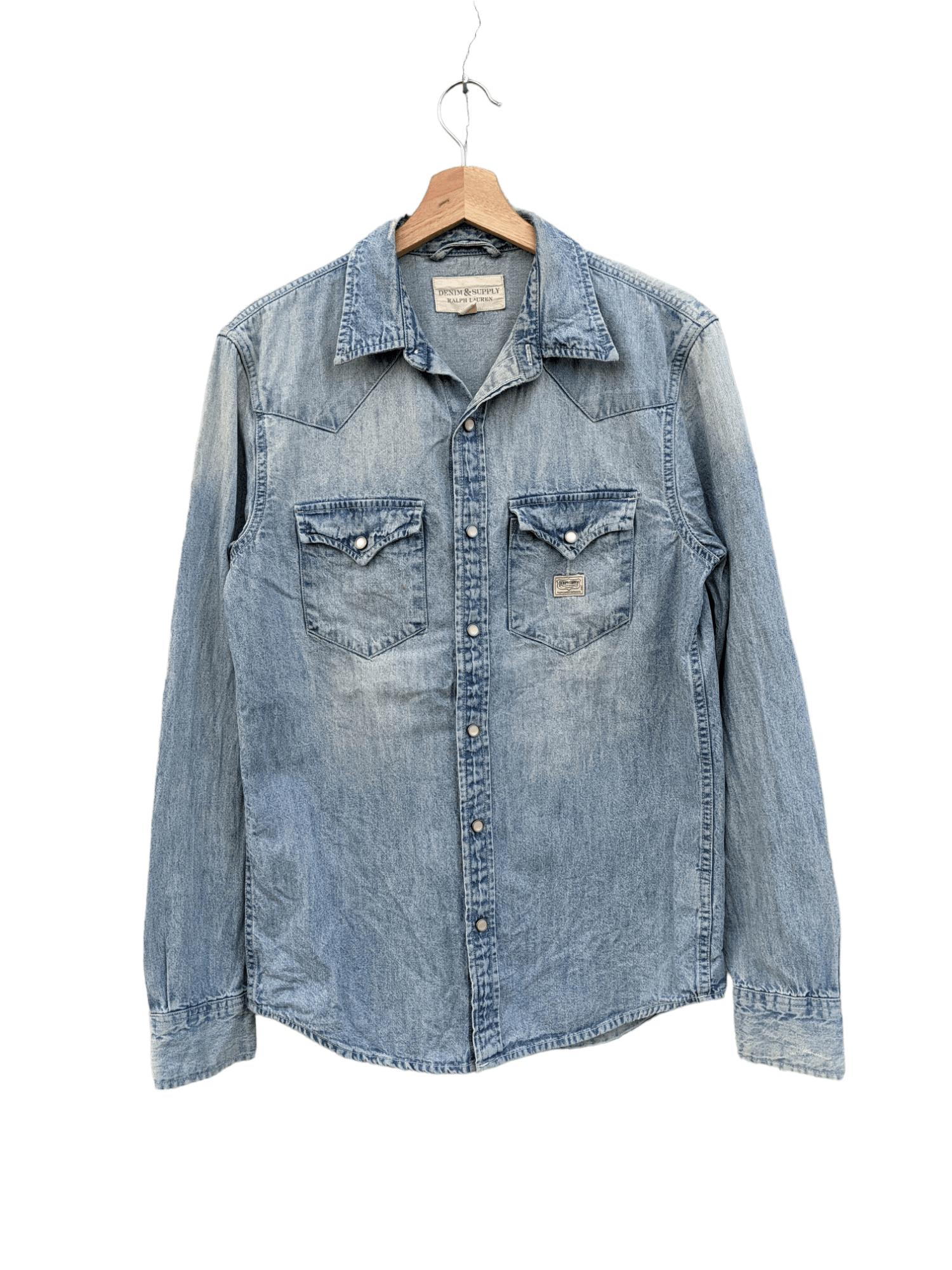 image of Denim And Supply Ralph Lauren x Denim Jacket & Supply Ralph Laurent Washed Denim Button Up Shirts i