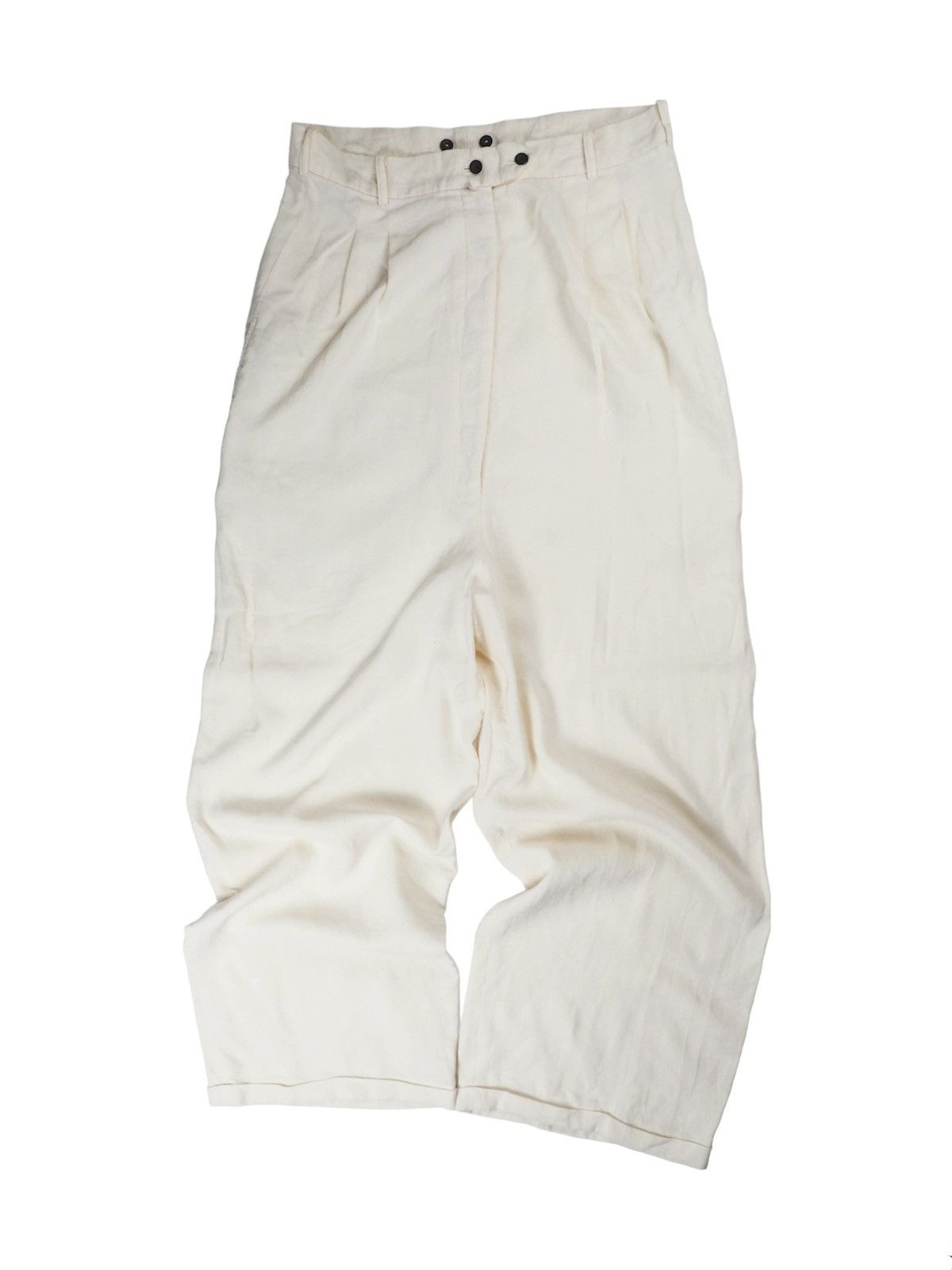 jean paul gaultier linen half pants