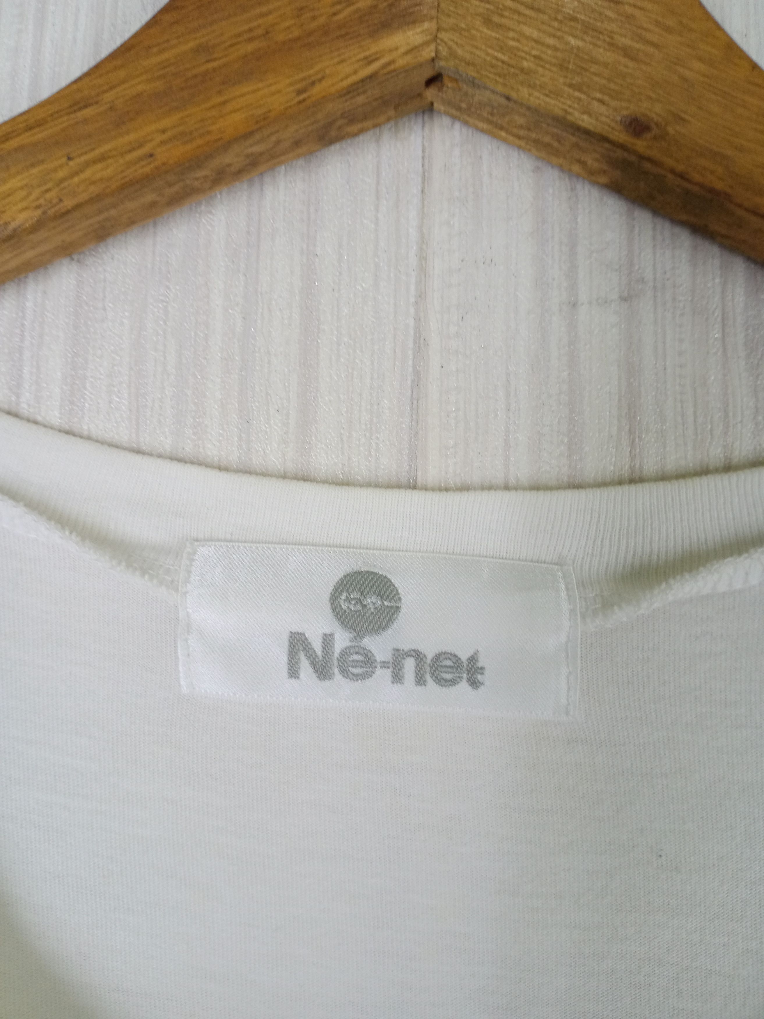 Issey Miyake Rare Vintage Ne net Issey Miyake Big Logo White Tshirt Size US M / EU 48-50 / 2 - 8 Thumbnail