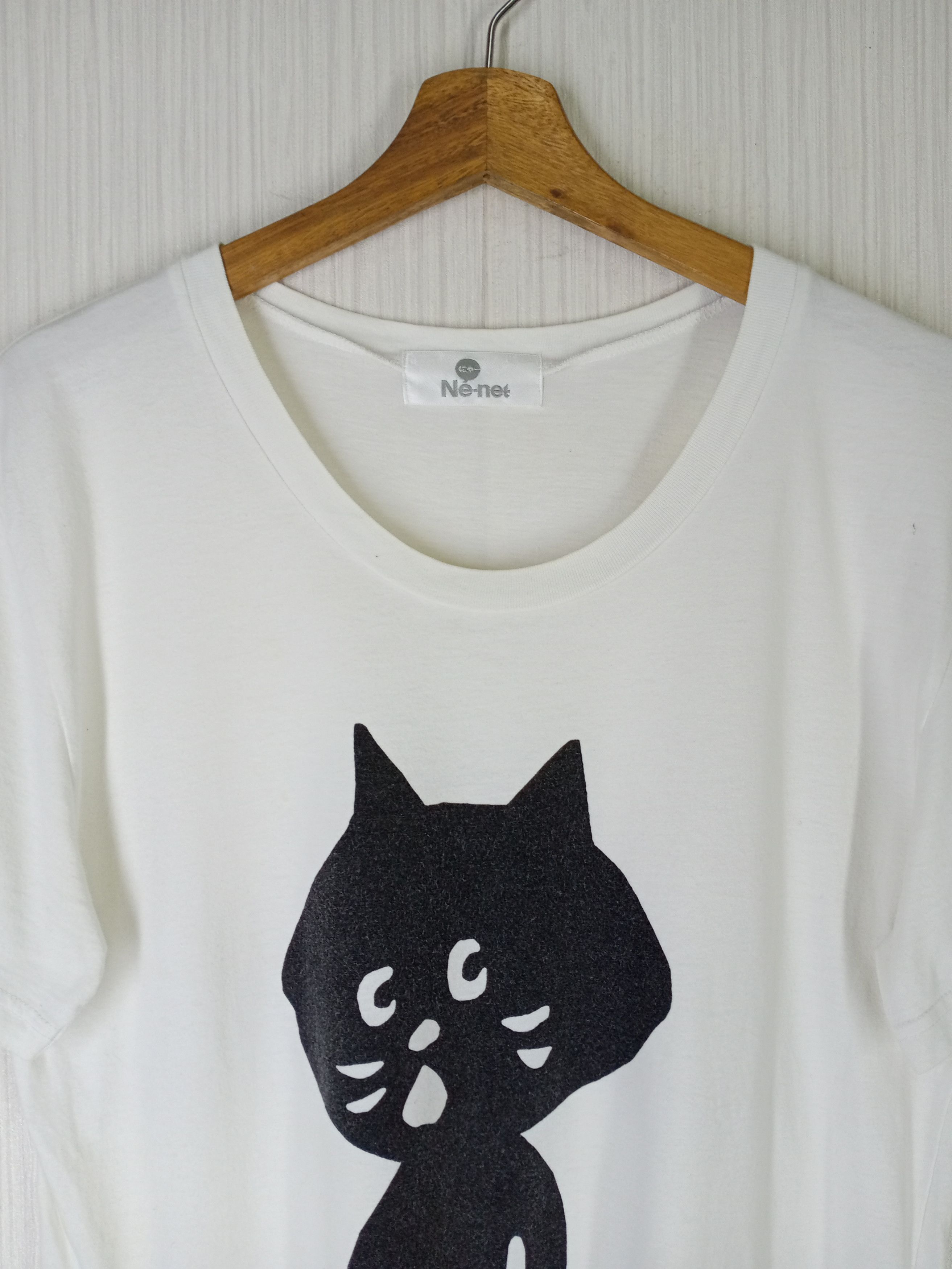 Issey Miyake Rare Vintage Ne net Issey Miyake Big Logo White Tshirt Size US M / EU 48-50 / 2 - 2 Thumbnail