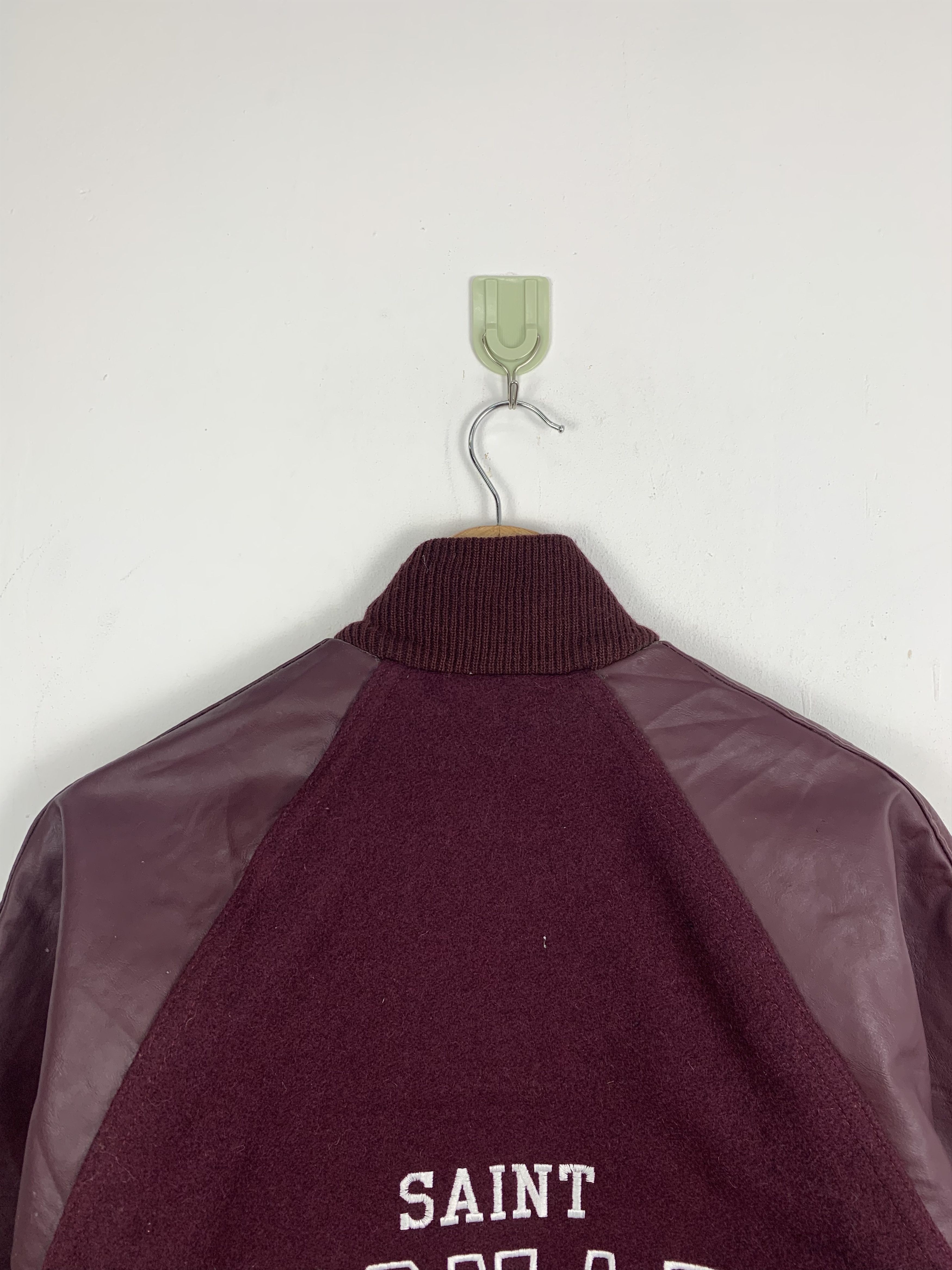 NEFF Vintage 80/90s Neff Wool Sleeve Leather Varsity Jacket Size US M / EU 48-50 / 2 - 4 Thumbnail
