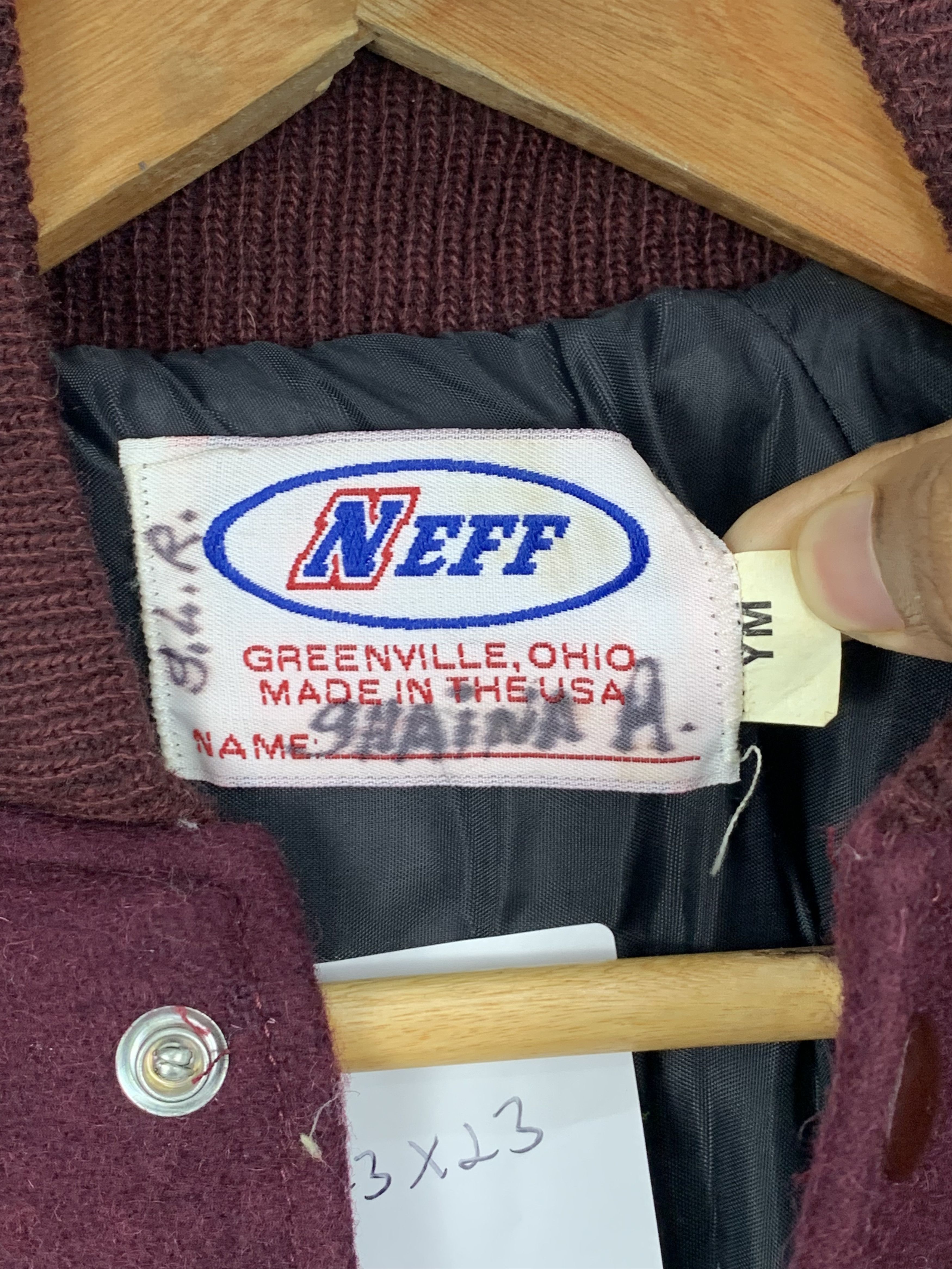 NEFF Vintage 80/90s Neff Wool Sleeve Leather Varsity Jacket Size US M / EU 48-50 / 2 - 8 Thumbnail