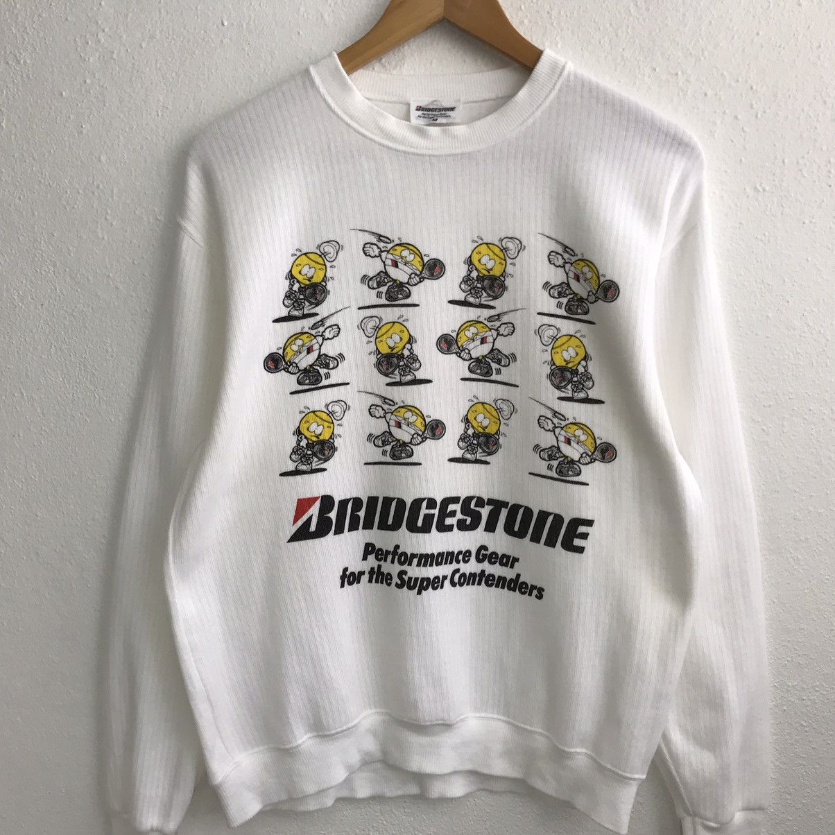 Vintage Vintage Racing Bridgestone Tennis Sweatshirt Size US M / EU 48-50 / 2 - 4 Thumbnail