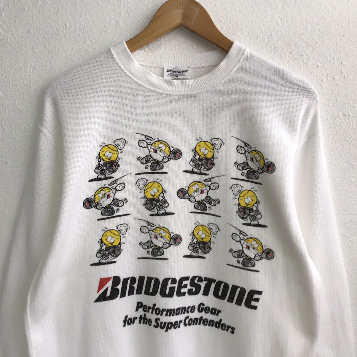 Vintage Vintage Racing Bridgestone Tennis Sweatshirt Size US M / EU 48-50 / 2 - 5 Thumbnail