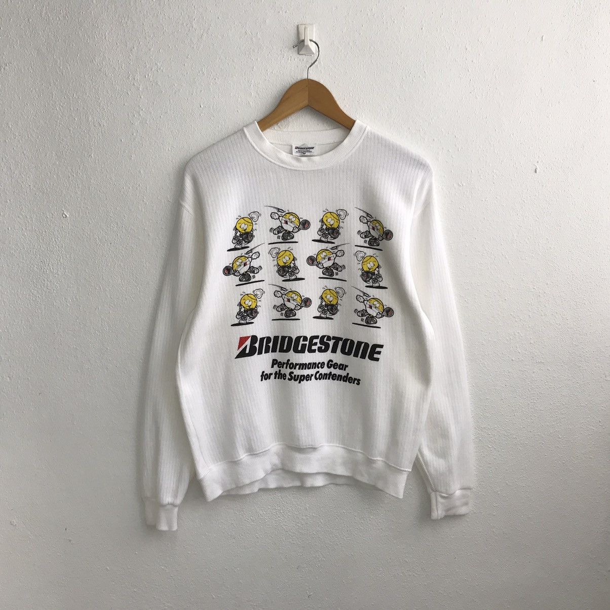 Vintage Vintage Racing Bridgestone Tennis Sweatshirt Size US M / EU 48-50 / 2 - 1 Thumbnail