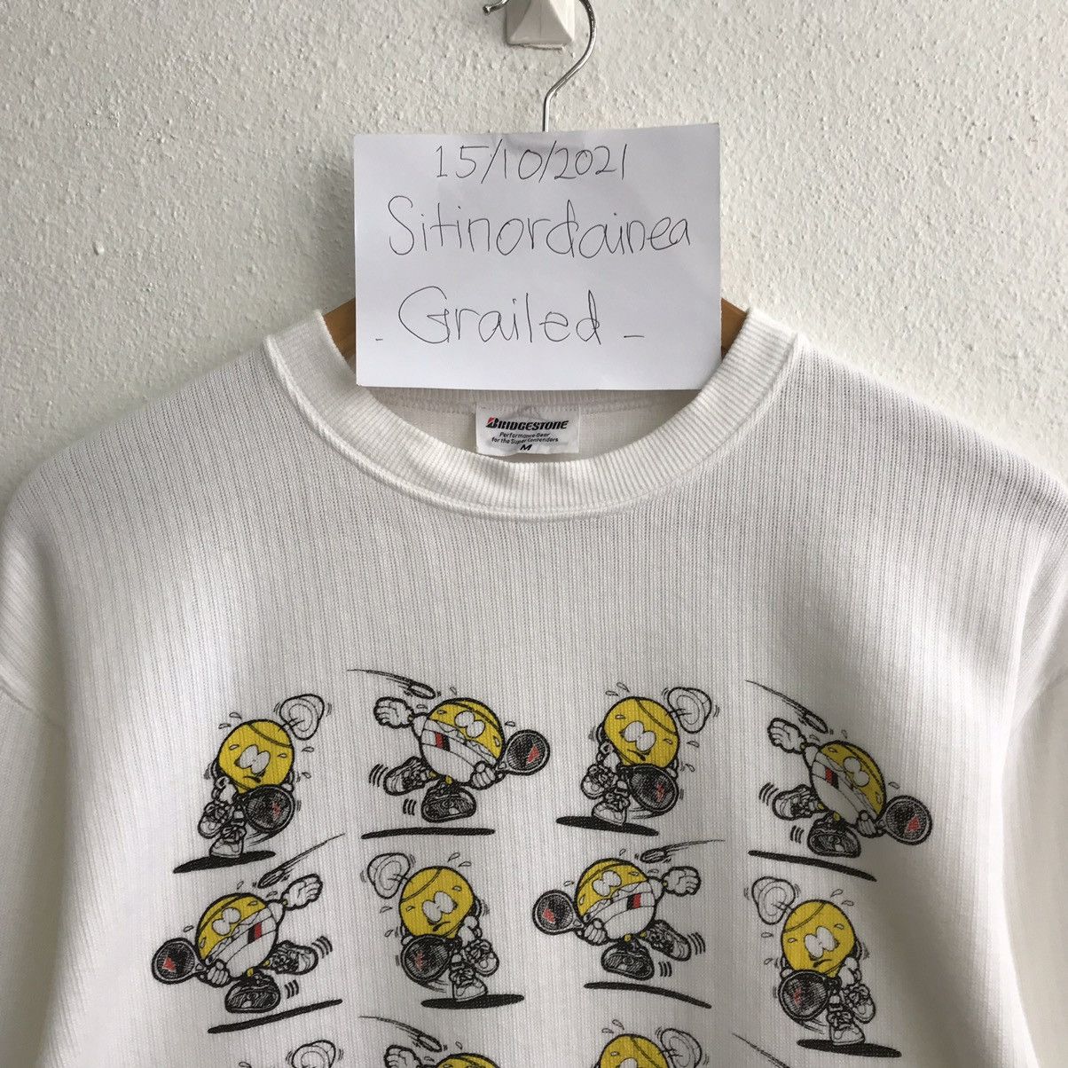 Vintage Vintage Racing Bridgestone Tennis Sweatshirt Size US M / EU 48-50 / 2 - 2 Thumbnail