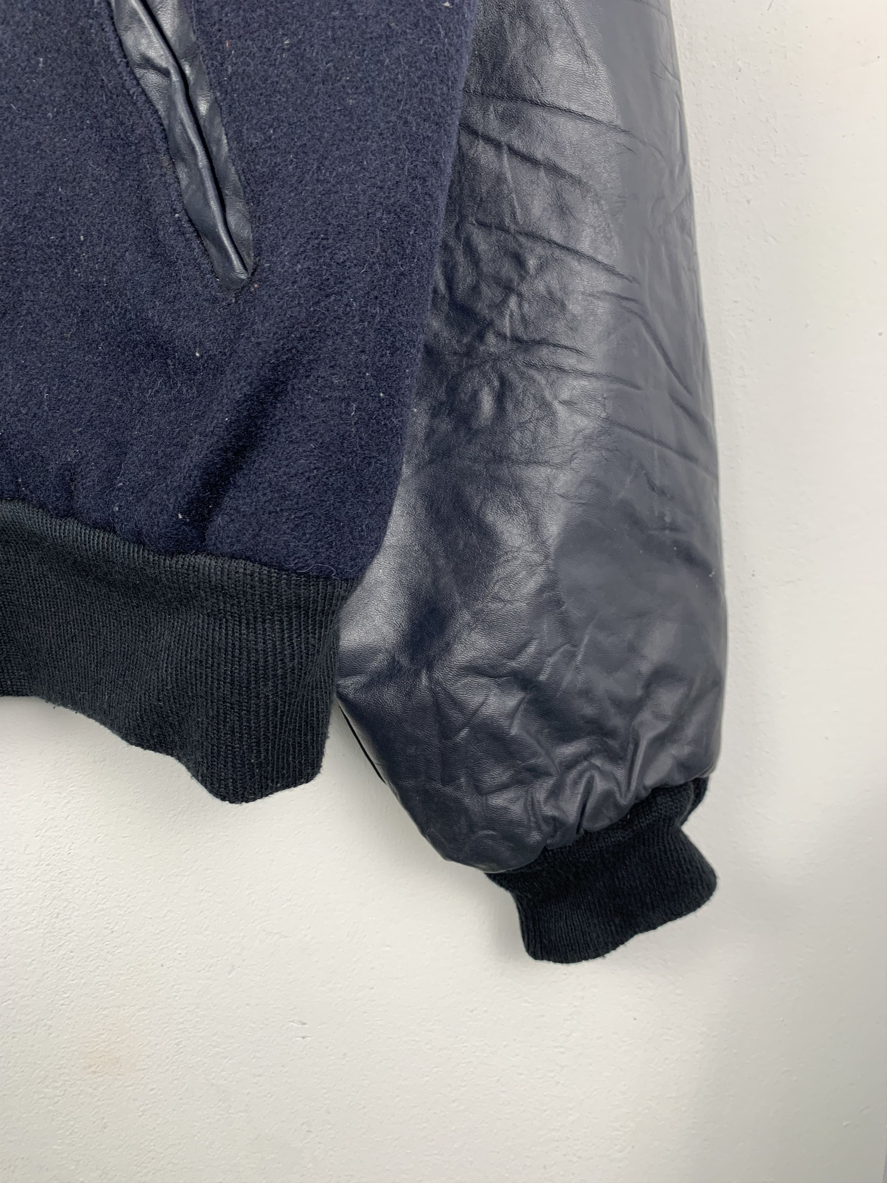 Vintage Vintage 90s 20th Anniversary Sleeve Leather Varsity Jacket Size US L / EU 52-54 / 3 - 5 Thumbnail