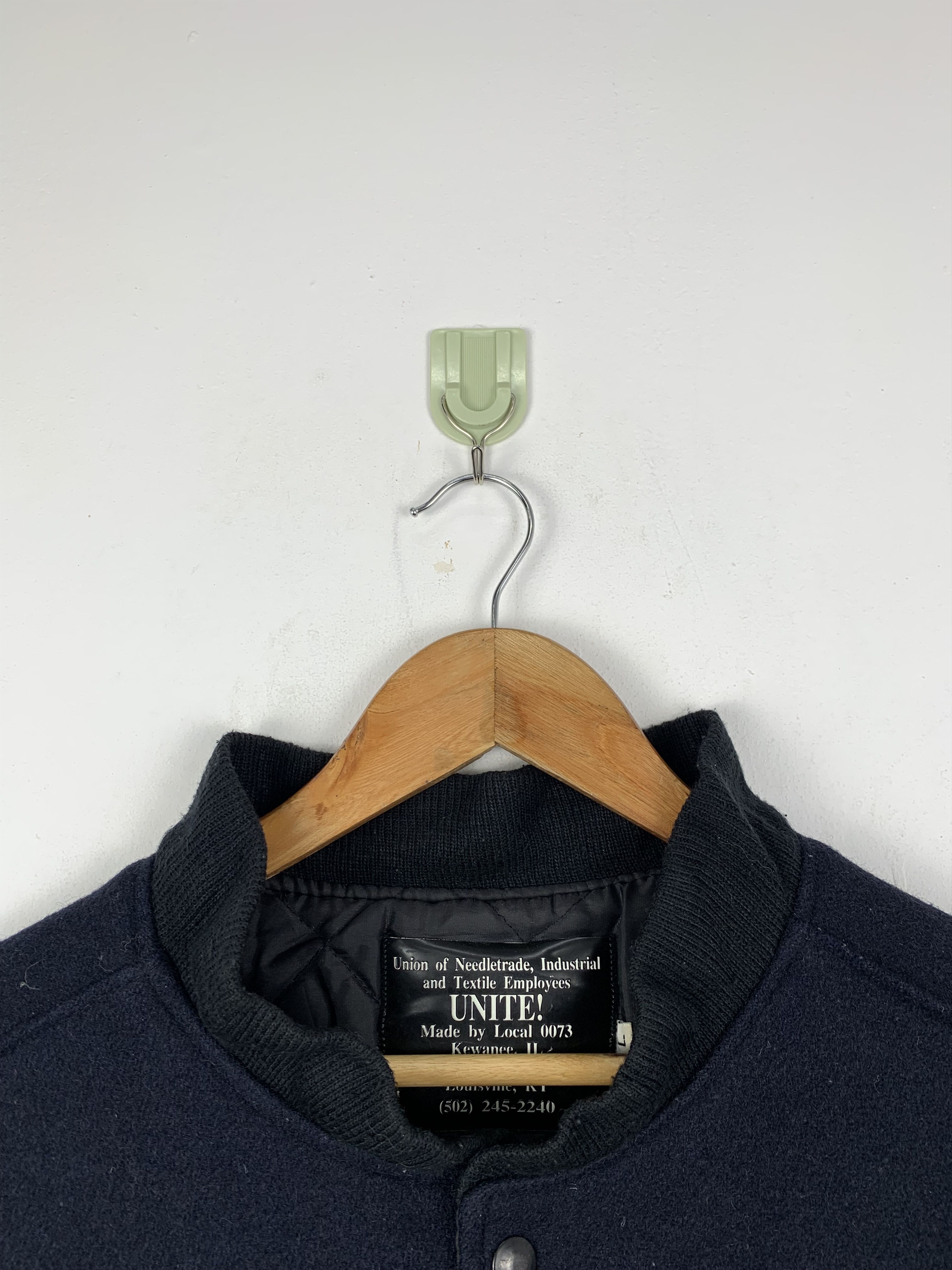Vintage Vintage 90s 20th Anniversary Sleeve Leather Varsity Jacket Size US L / EU 52-54 / 3 - 8 Thumbnail