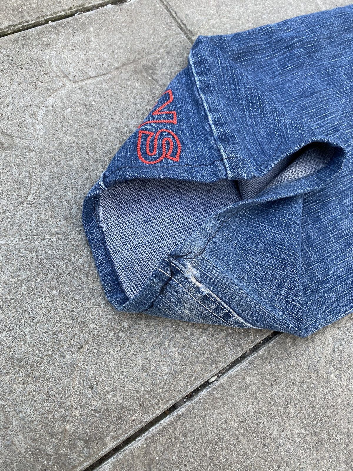 JNCO × Vintage ‼️LAST DROP‼️Vintage 90s Paco Rap Baggy Patched Jeans Size US 32 / EU 48 - 9 Thumbnail