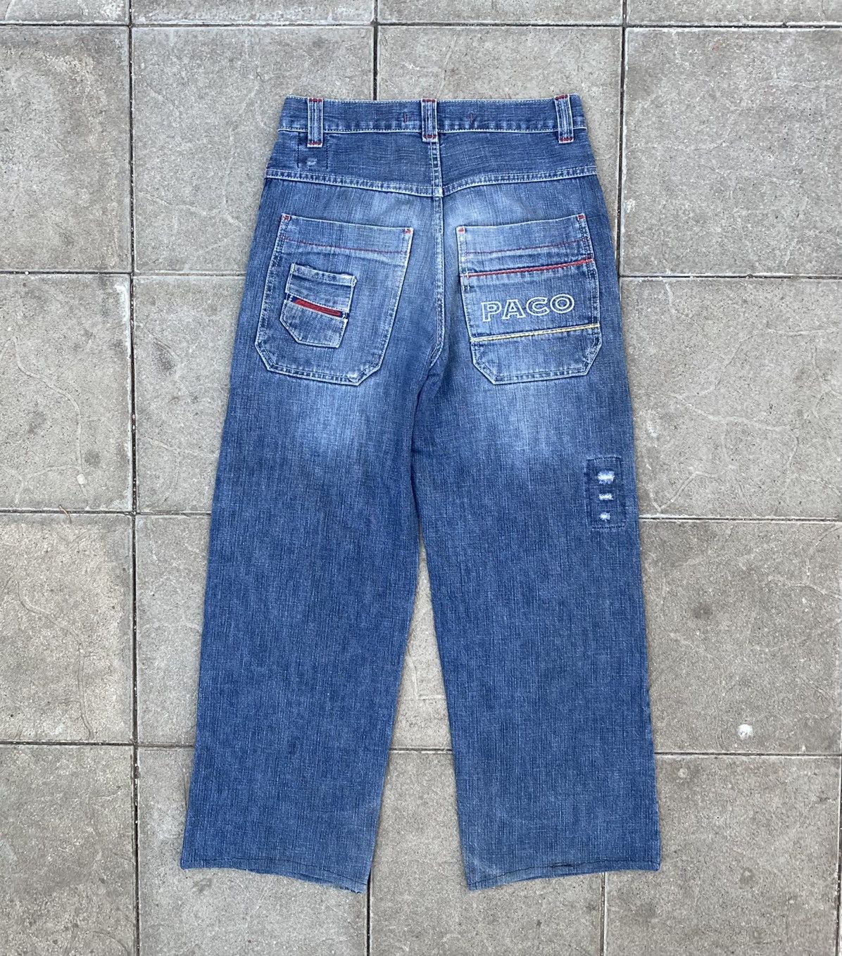 JNCO × Vintage ‼️LAST DROP‼️Vintage 90s Paco Rap Baggy Patched Jeans Size US 32 / EU 48 - 2 Thumbnail