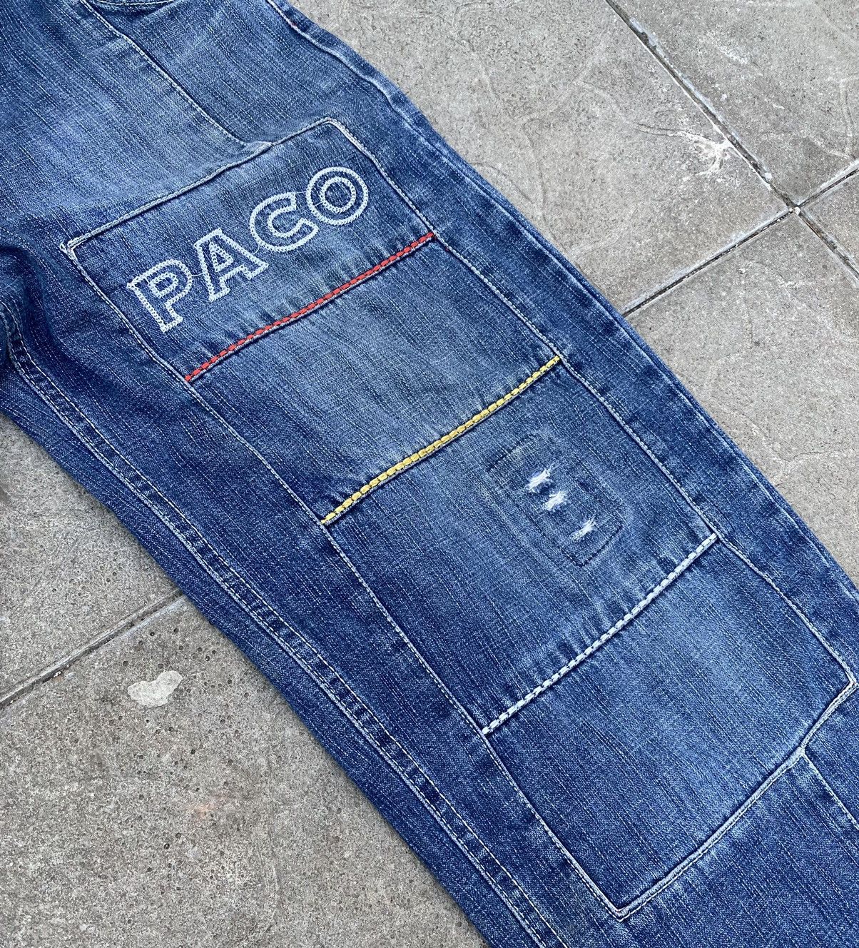 JNCO × Vintage ‼️LAST DROP‼️Vintage 90s Paco Rap Baggy Patched Jeans Size US 32 / EU 48 - 3 Thumbnail