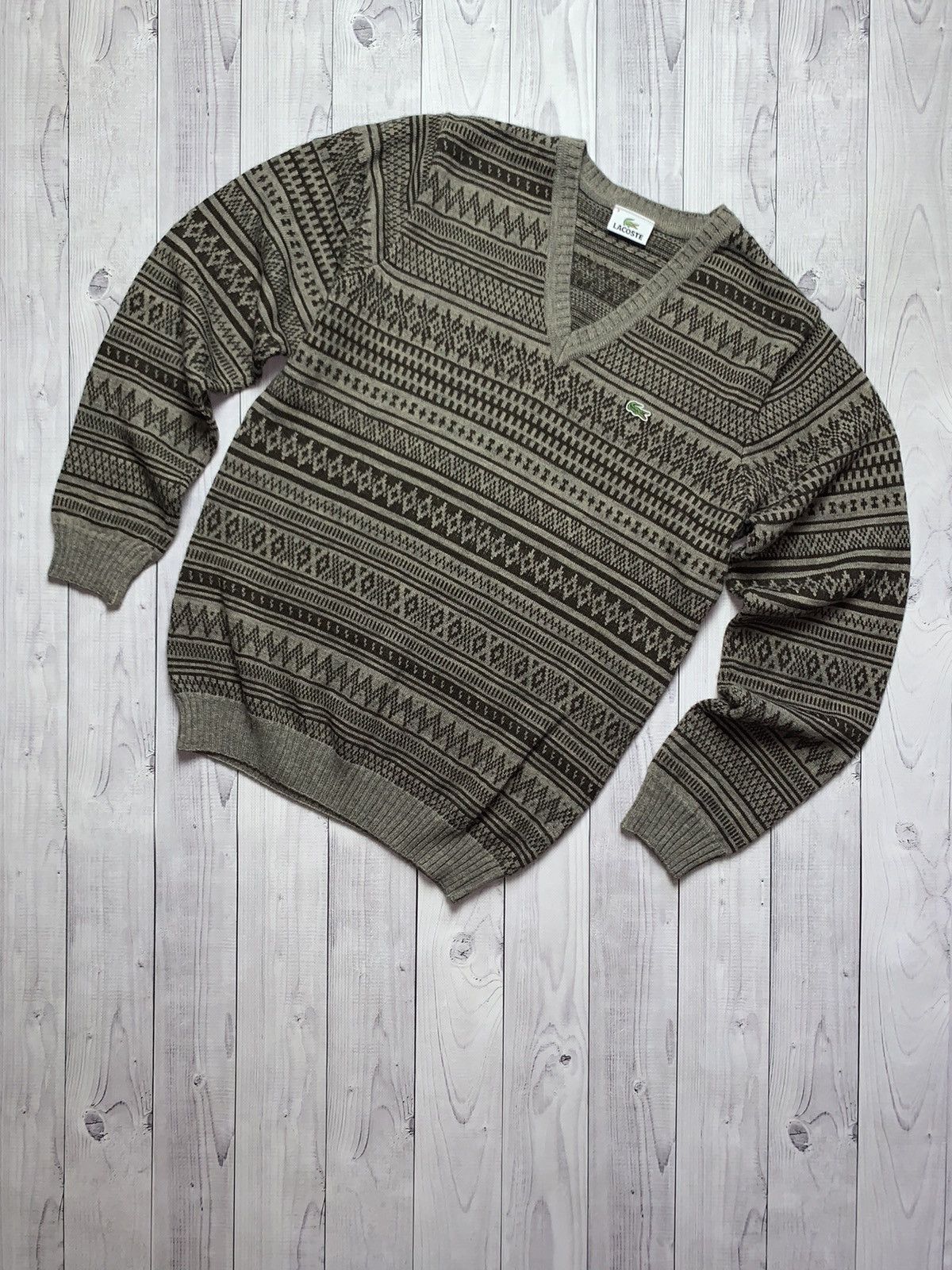 Vintage Lacoste sweater rare size S crocodile