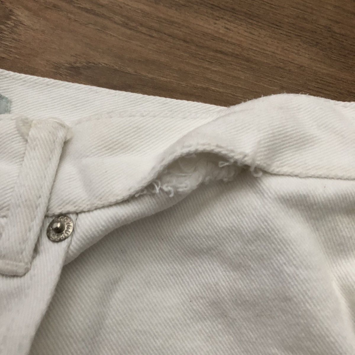 Guess × Vintage 90’s Guess White Jeans Hip Hop Vibe Size US 29 - 15 Thumbnail