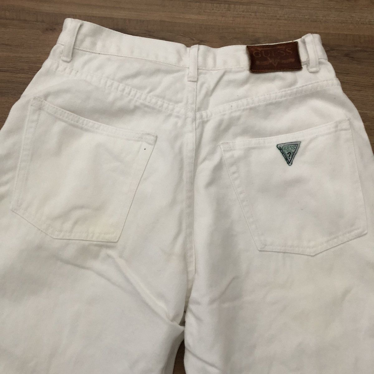 Guess × Vintage 90’s Guess White Jeans Hip Hop Vibe Size US 29 - 3 Thumbnail