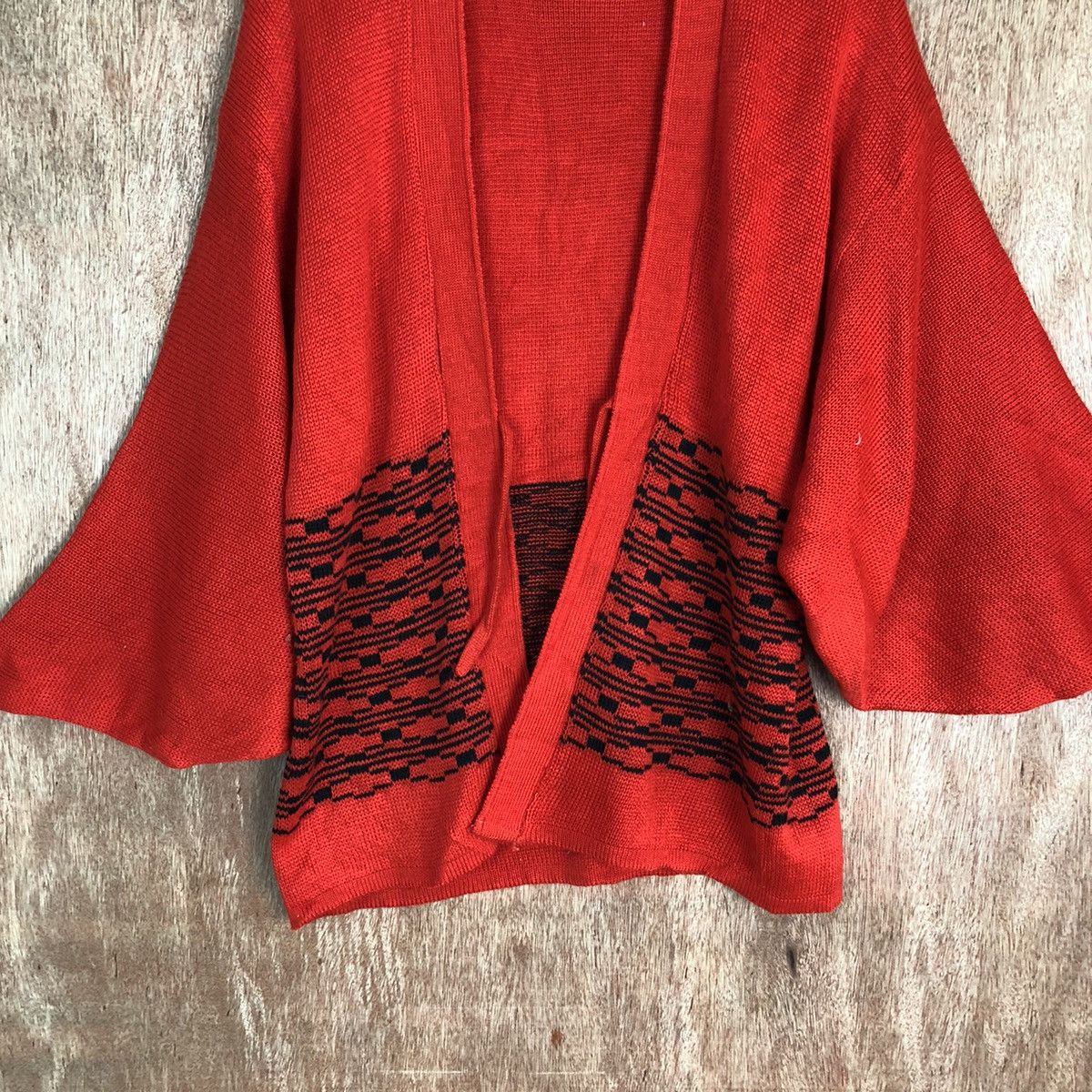 Homespun Knitwear Japanese Haori Knit Kimono Cardigan #297 Size M / US 6-8 / IT 42-44 - 3 Thumbnail