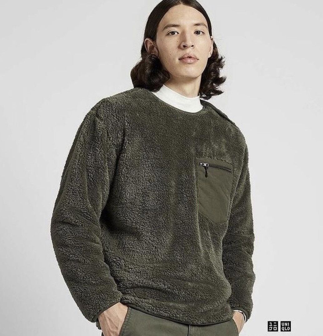 Uniqlo Uniqlo Fleece Retro Sweater Sweatshirt Size S / US 4 / IT 40 - 1 Thumbnail