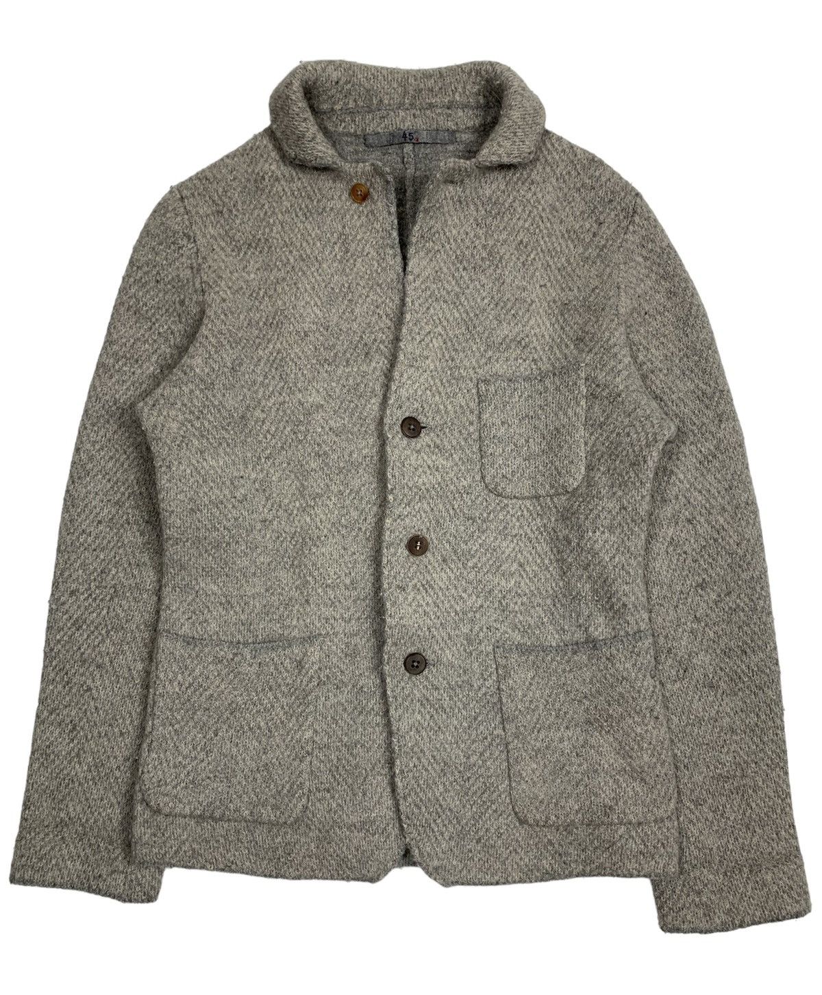 image of 45Rpm Studio Wool Chore Style Jacket in Grey, Men's (Size XS)
