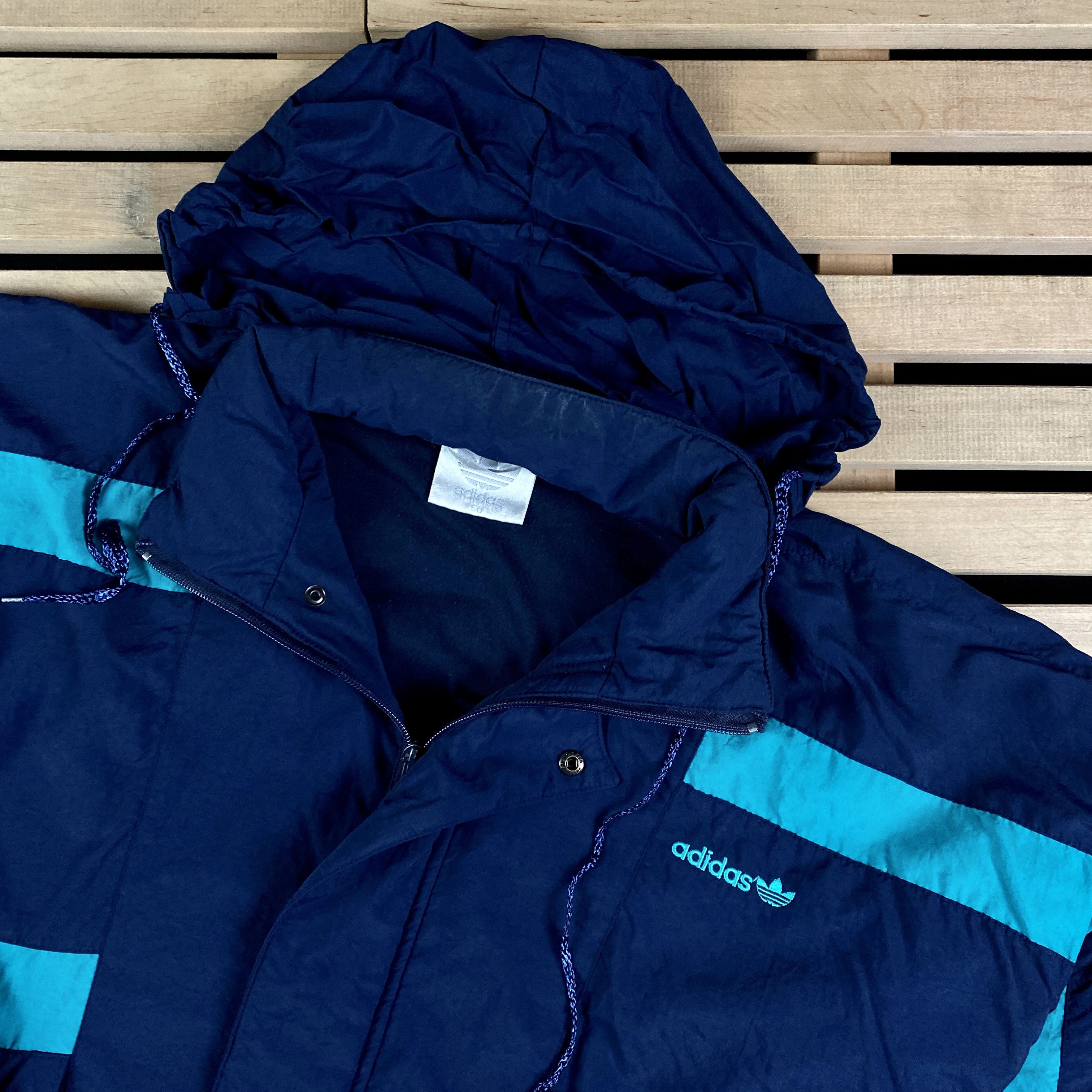 Adidas × Vintage Mens Hooded Jacket Adidas Originals Vintage Size M Size US M / EU 48-50 / 2 - 2 Thumbnail