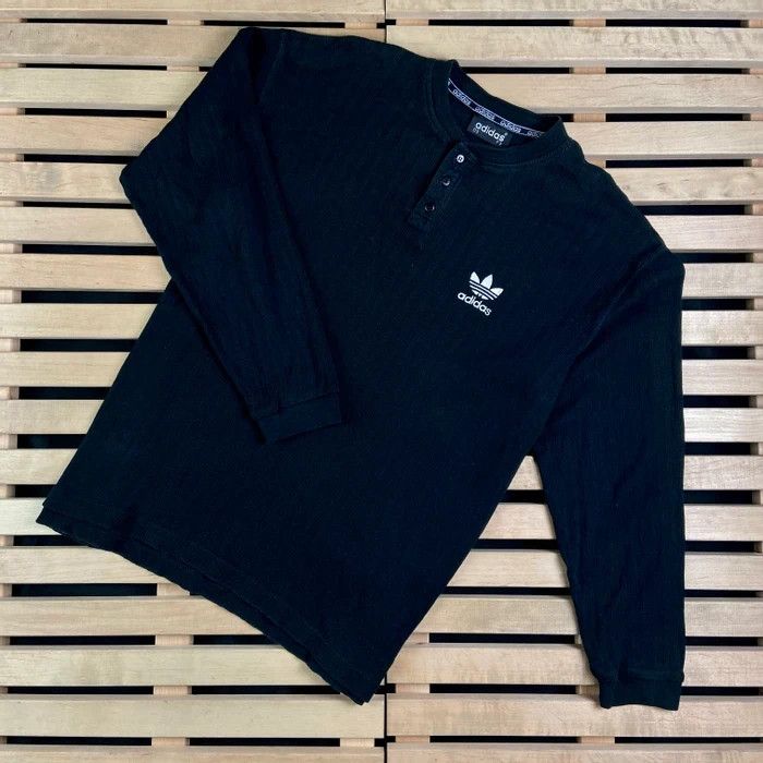 Adidas × Vintage Mens Long Sleeve Sweatshirt Adidas Originals Vintage Size M Size US M / EU 48-50 / 2 - 1 Thumbnail