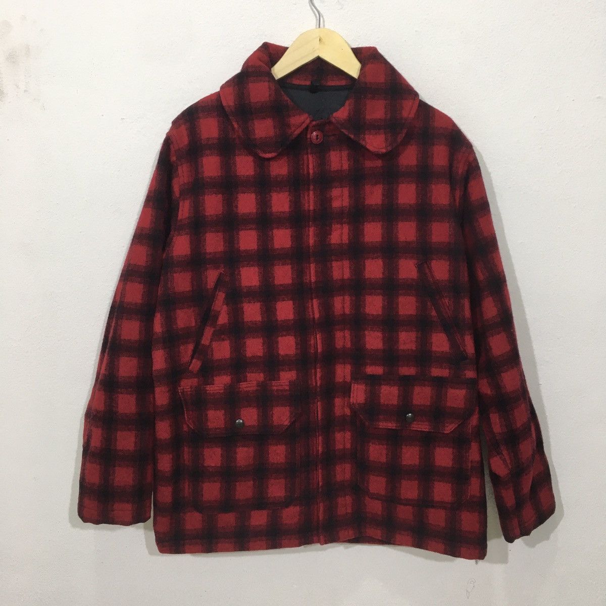 Vintage × Woolrich Woolen Mills Vintage Woolrich Checked Tartan Wool Jacket Size US L / EU 52-54 / 3 - 1 Thumbnail