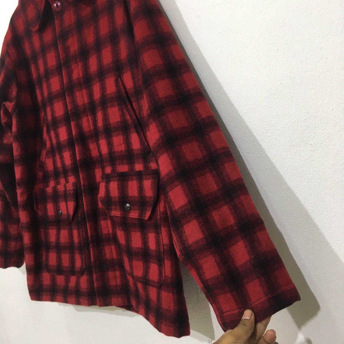 Vintage × Woolrich Woolen Mills Vintage Woolrich Checked Tartan Wool Jacket Size US L / EU 52-54 / 3 - 3 Thumbnail
