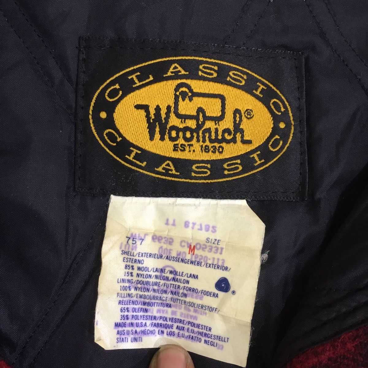 Vintage × Woolrich Woolen Mills Vintage Woolrich Checked Tartan Wool Jacket Size US L / EU 52-54 / 3 - 10 Thumbnail