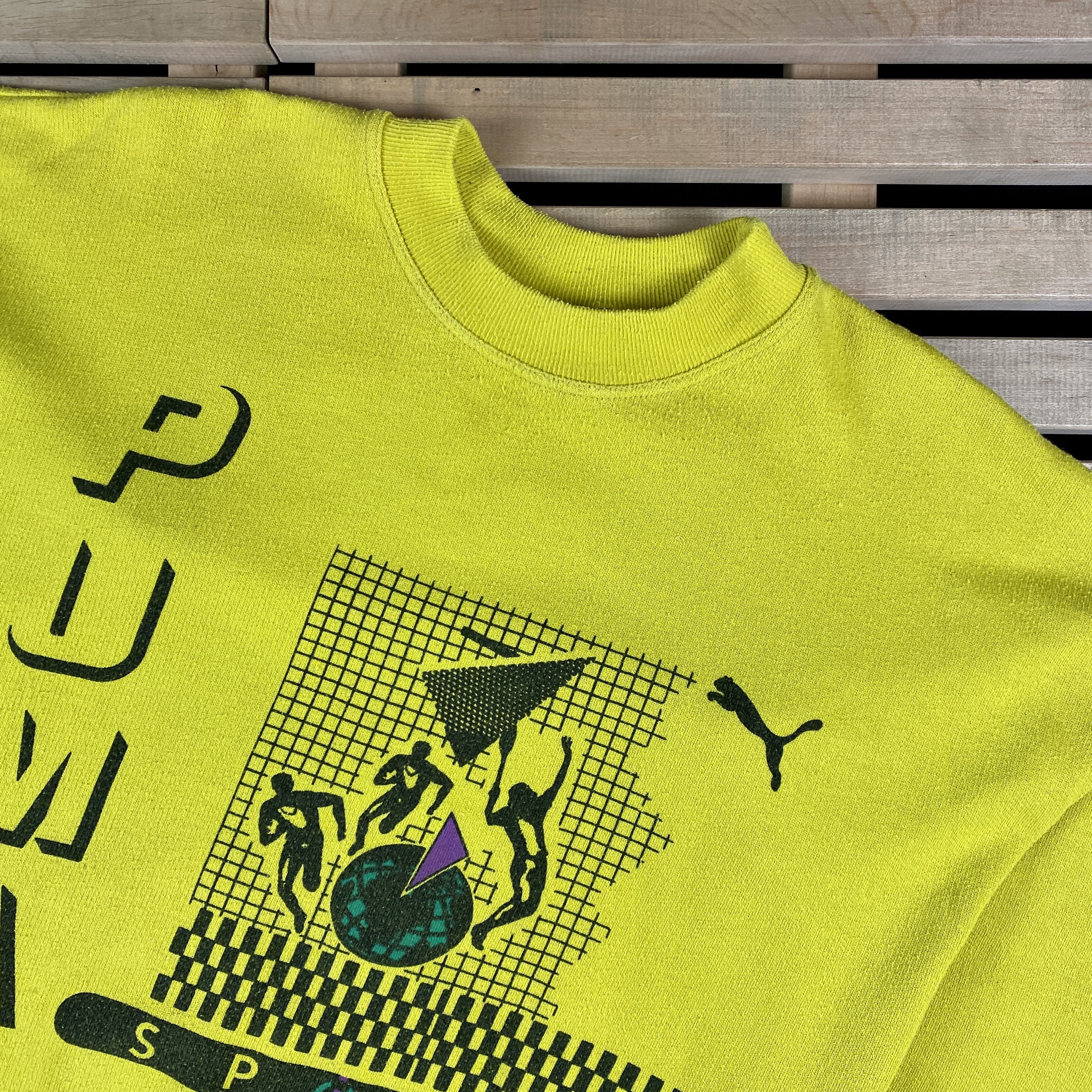 Puma × Vintage Mens Sweatshirt Puma Sport Vintage Size M Size US M / EU 48-50 / 2 - 2 Thumbnail