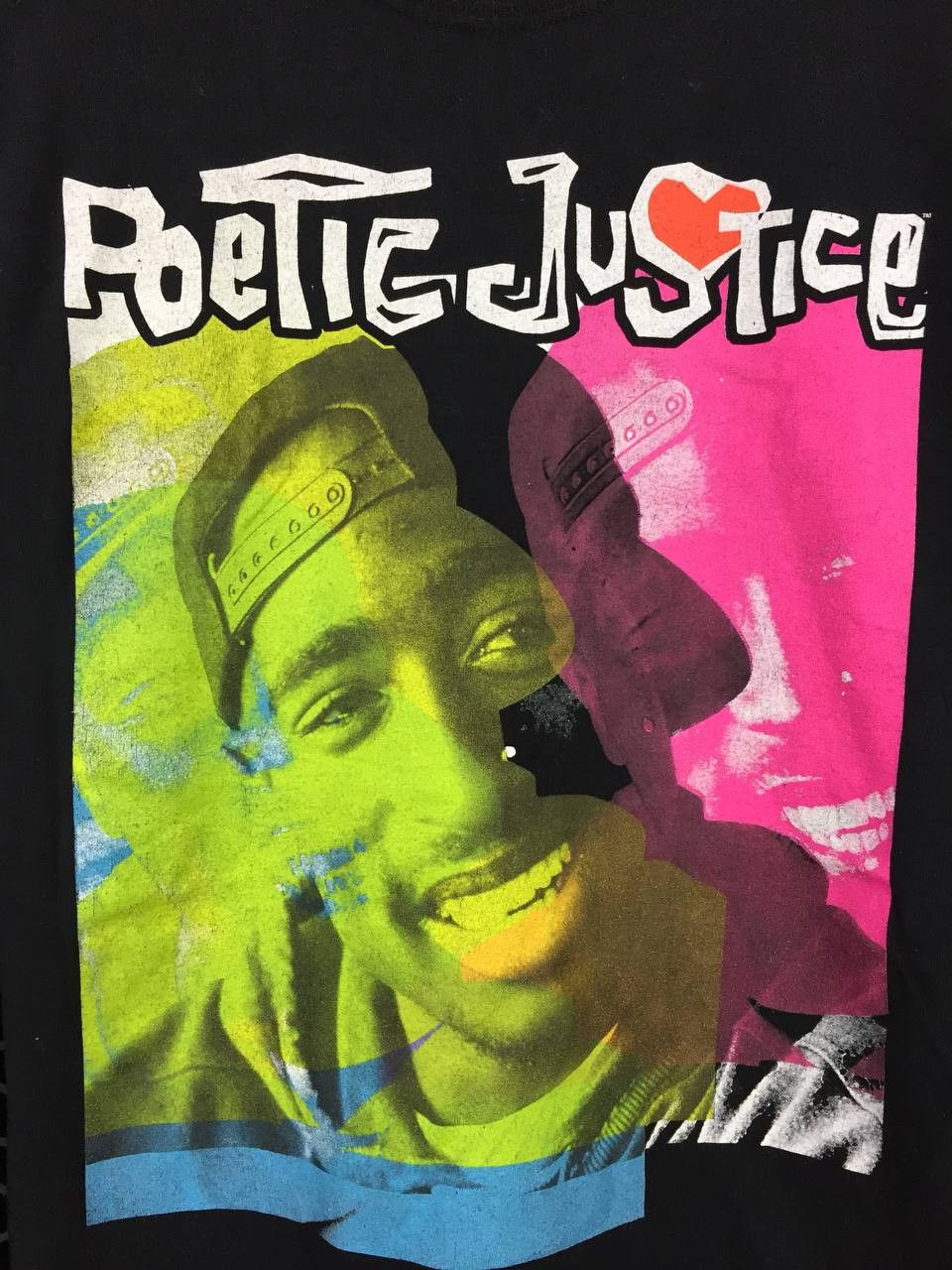 Rap Tees Vtg Poetic Justice Movie Tupac Shakur Janet Jackson Raptees Size US M / EU 48-50 / 2 - 3 Thumbnail