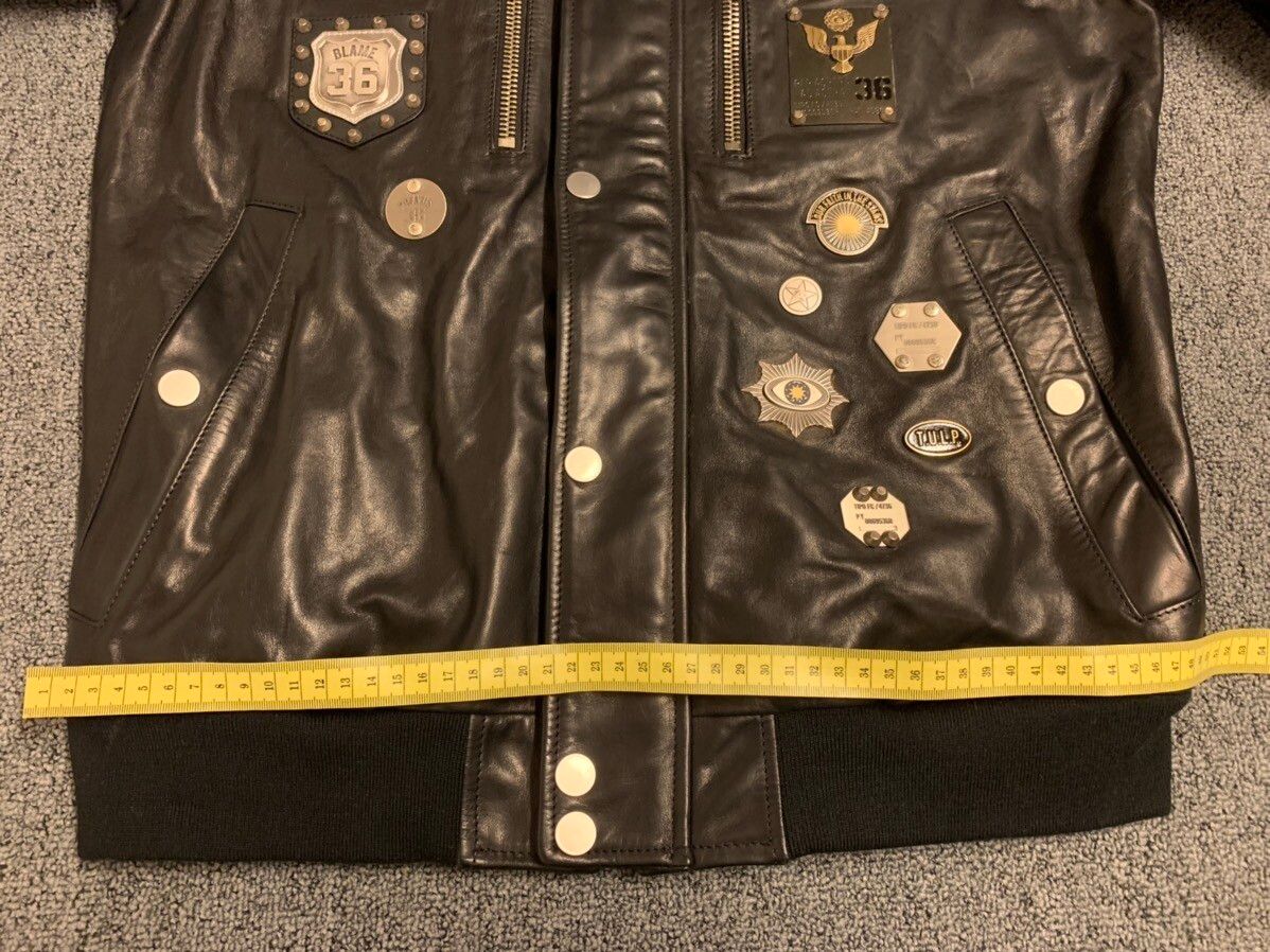 Diesel Black Gold Diesel Black Gold leather jacket with metal badges Size US L / EU 52-54 / 3 - 5 Thumbnail