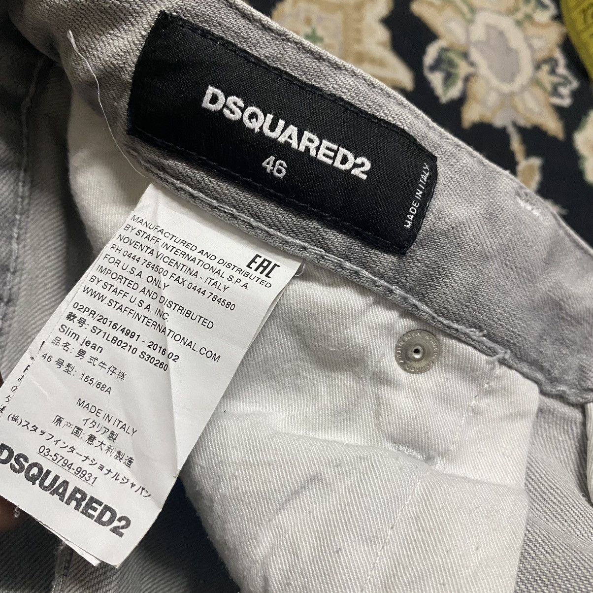 Dsquared2 Dsquared2 Slim Jean Distressed Size US 31 - 17 Thumbnail