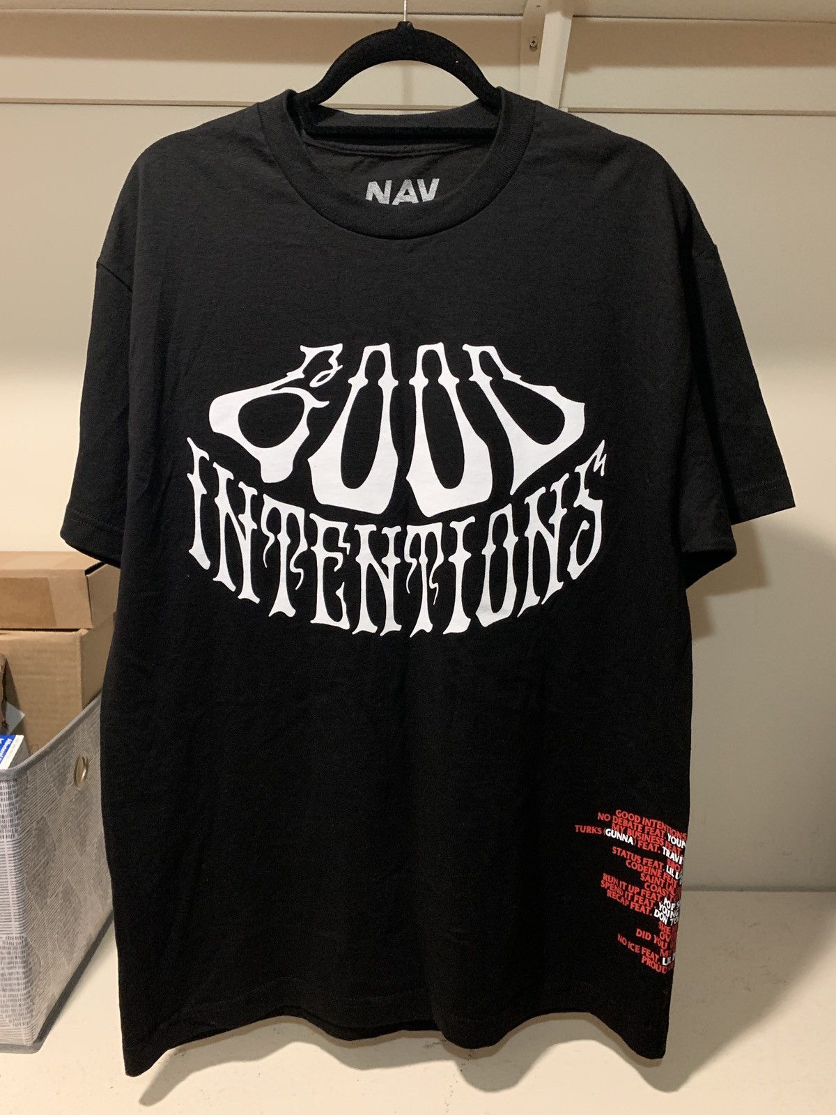 Vlone Vlone Nav Good Intentions Shirt Large Size US L / EU 52-54 / 3 - 1 Thumbnail