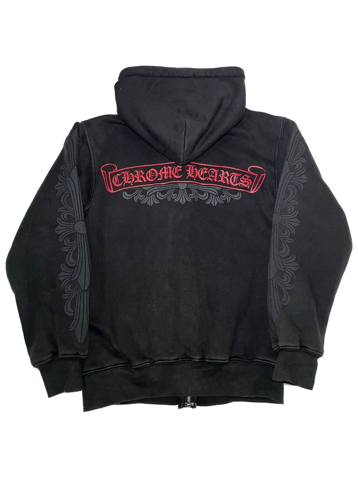 Chh Chrome Hearts Hoodie Cross Red Character Embroidered Casual Hooded Sweater main image 0