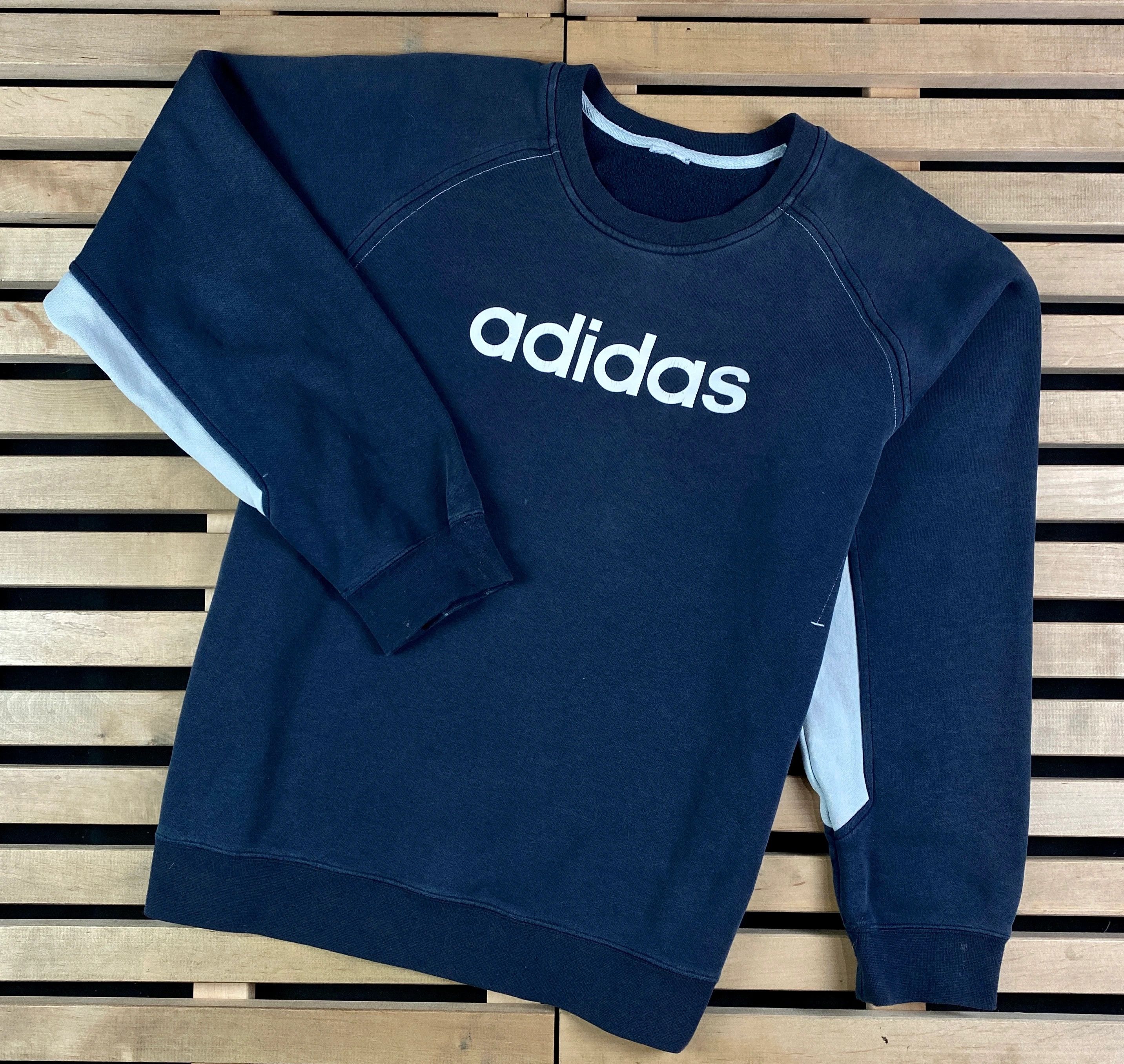Adidas × Vintage Mens Sweatshirt Adidas Vintage Big Logo Size L Size US L / EU 52-54 / 3 - 1 Thumbnail